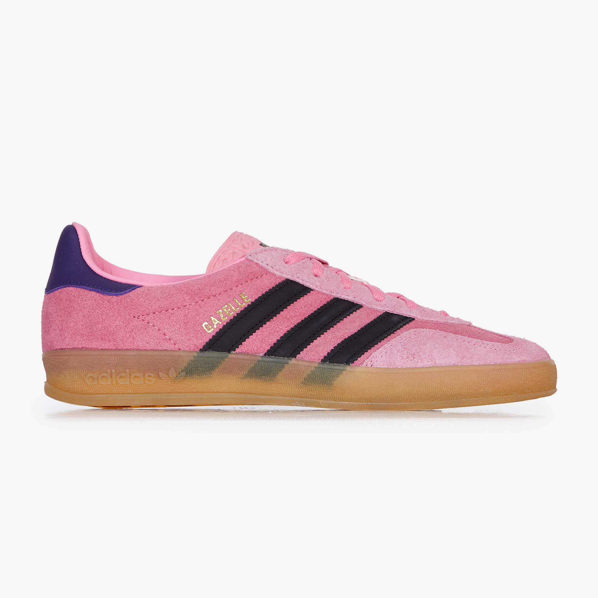 ADIDAS ORIGINALS GAZELLE INDOOR ROSE NOIR SNEAKERS FEMME LACETS Courir
