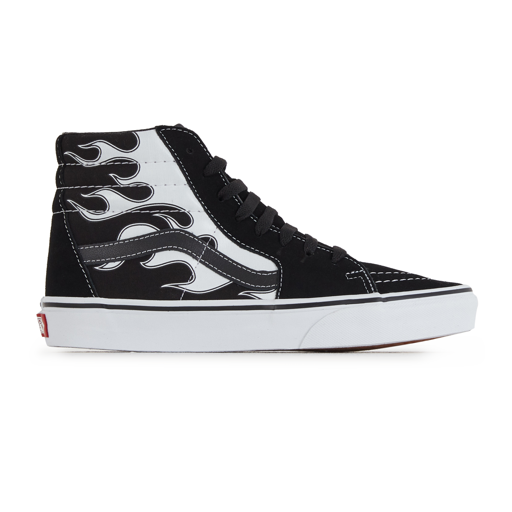 vans blanche flamme