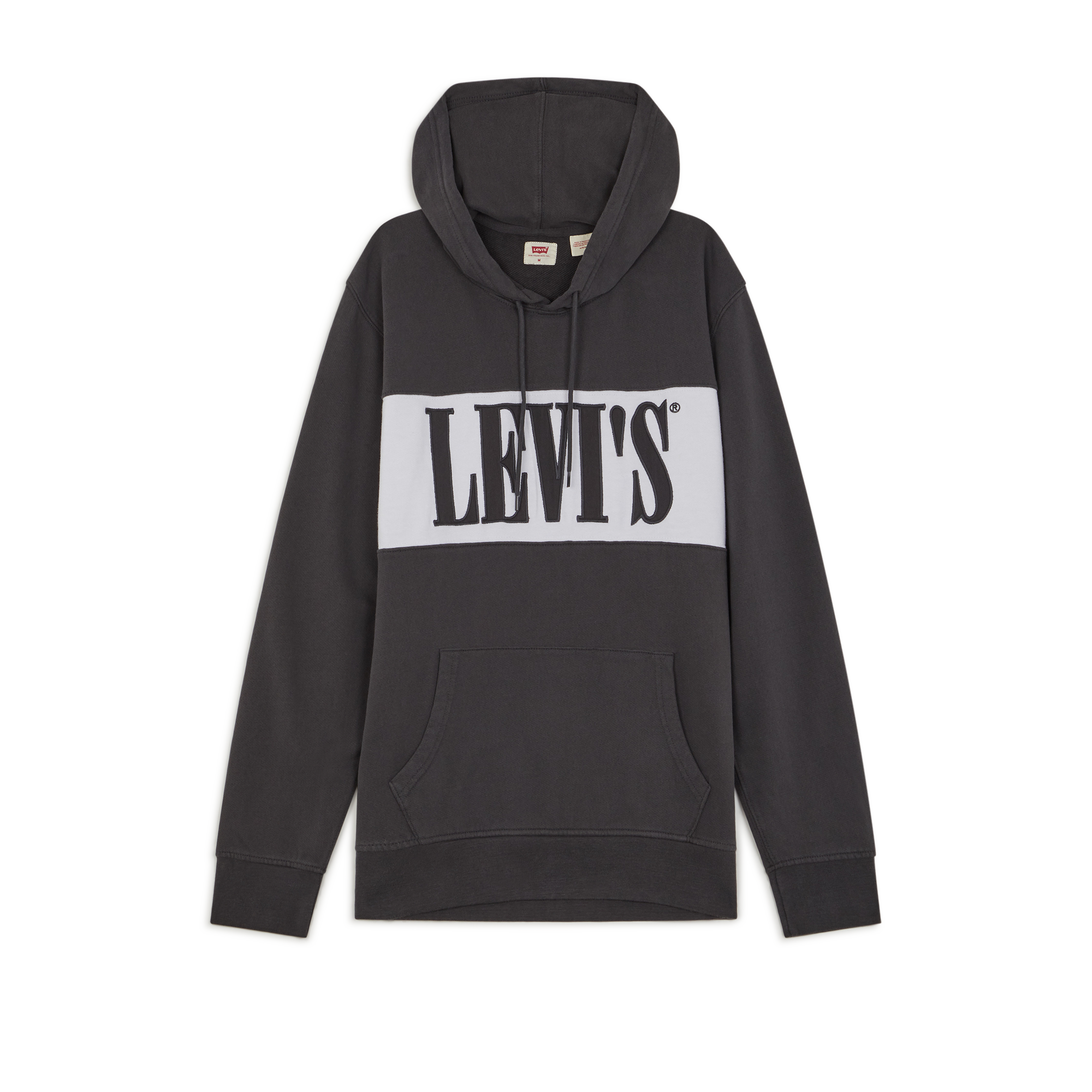 Hoodie Logo Colorblock Levis Noir/blanc L Male