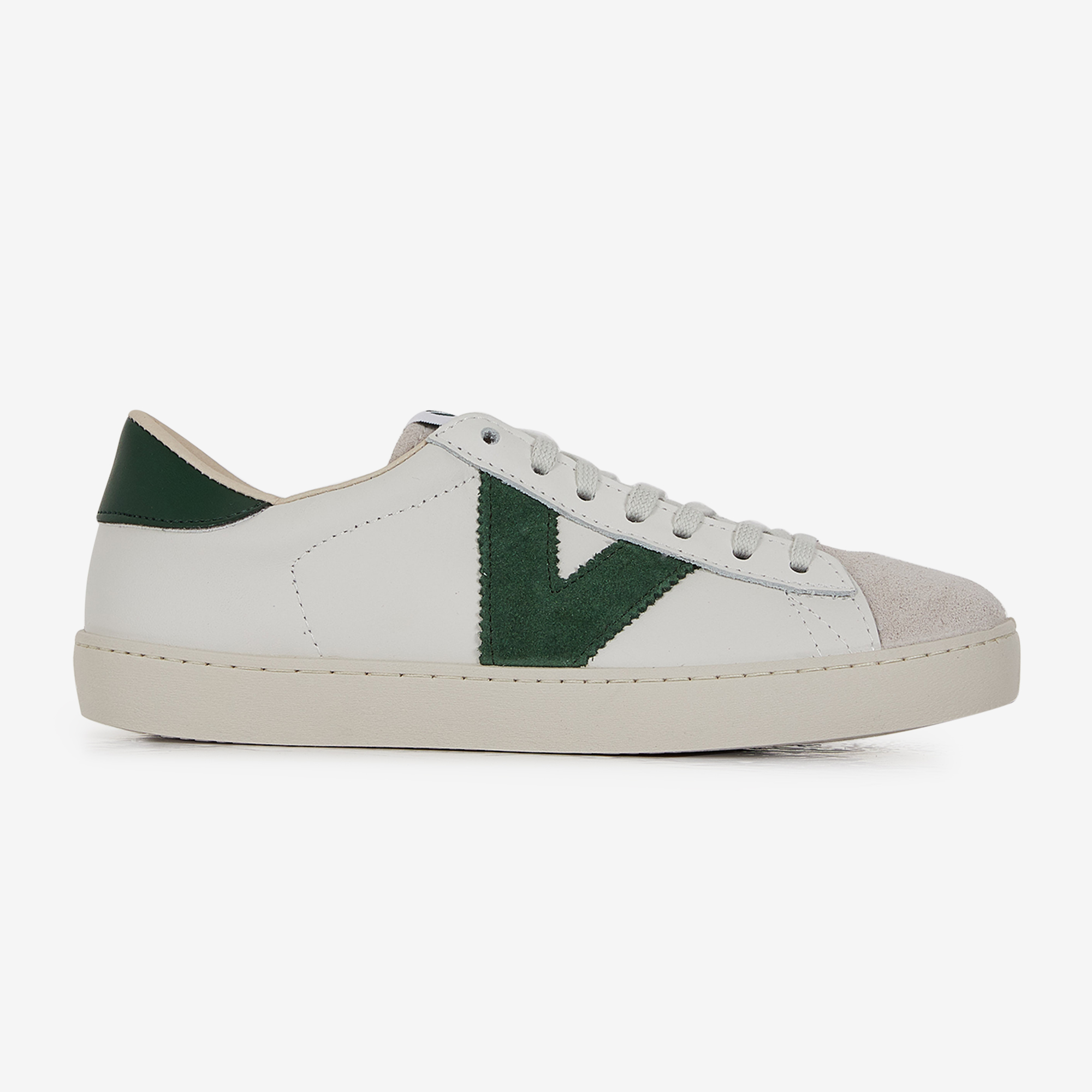 VICTORIA BERLIN BLANC VERT SNEAKERS FEMME Courir
