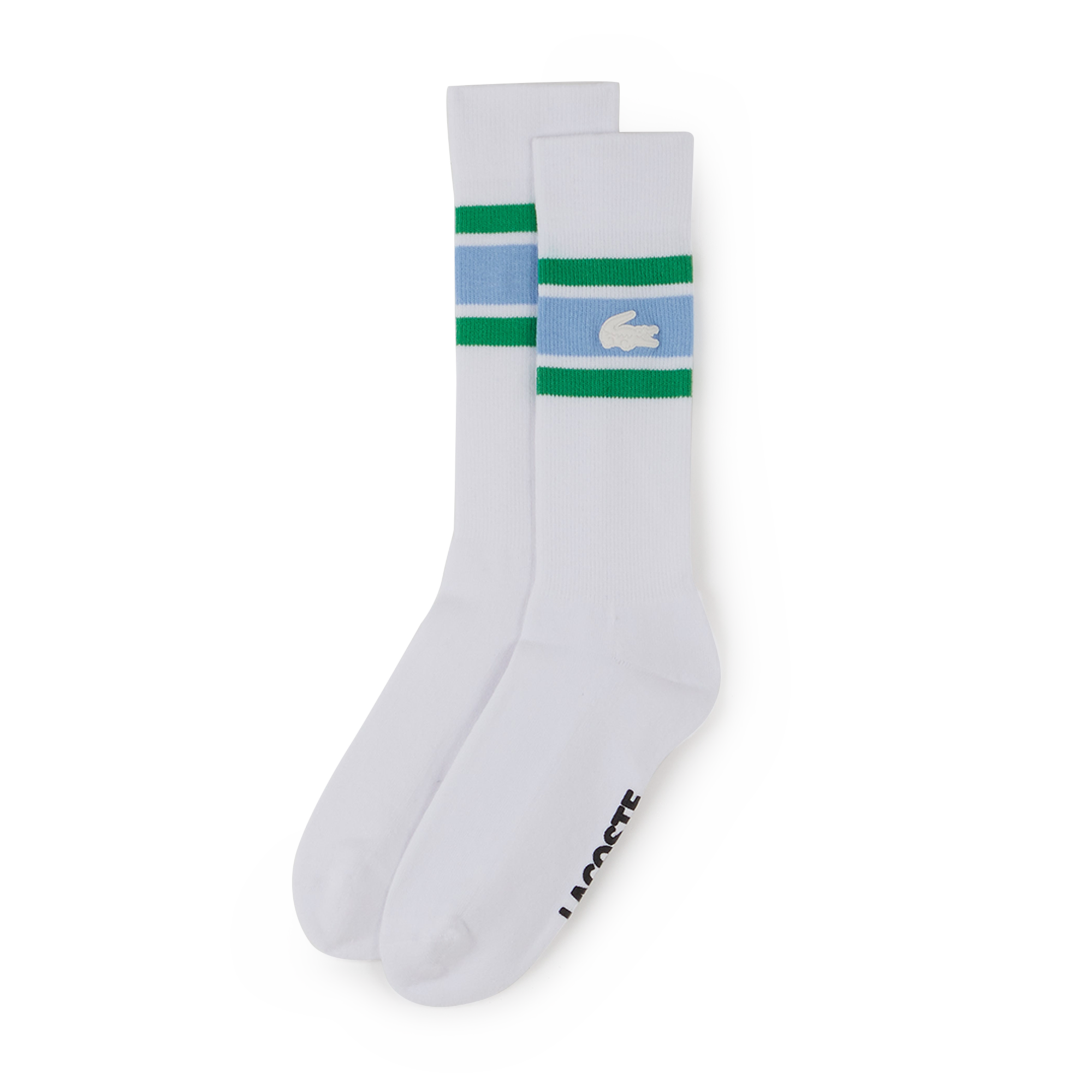 Chaussette 1pair Crew Stripes Blanc/bleu/vert