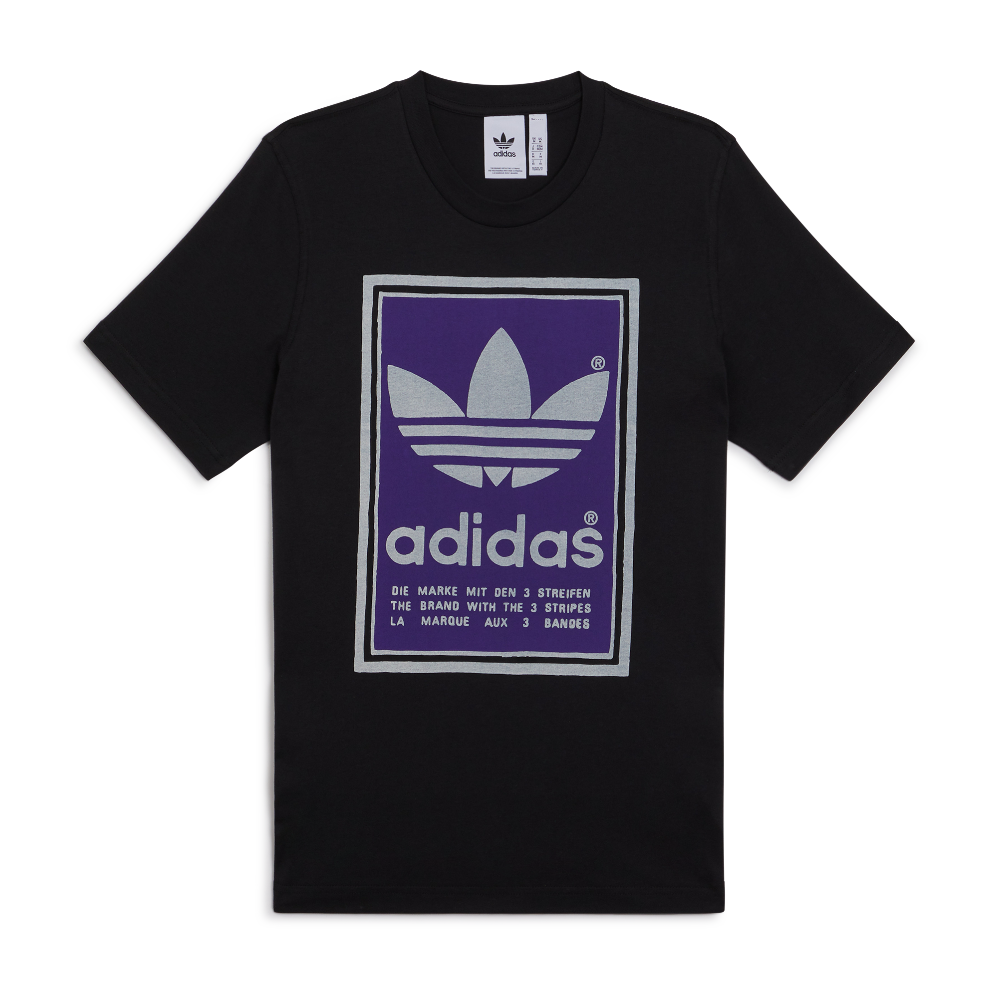 Tee Filled Label Adidas Originals Noir/violet S Male