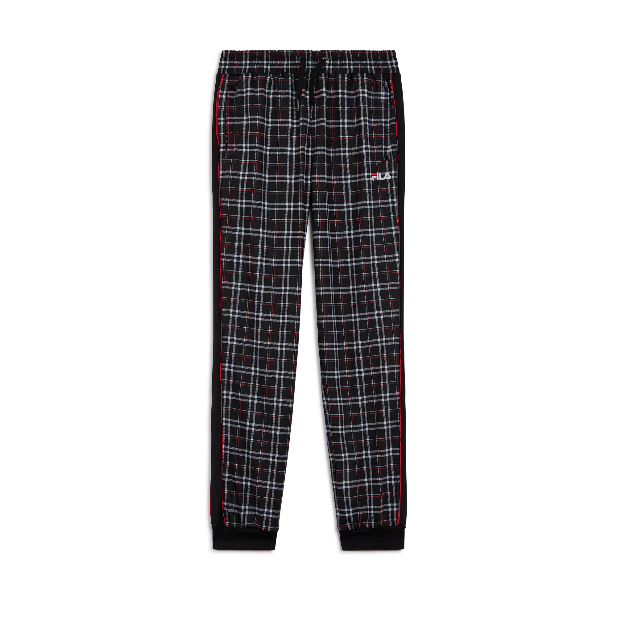 Pants Tarun Aop Tartan Fila Noir/rouge L Male
