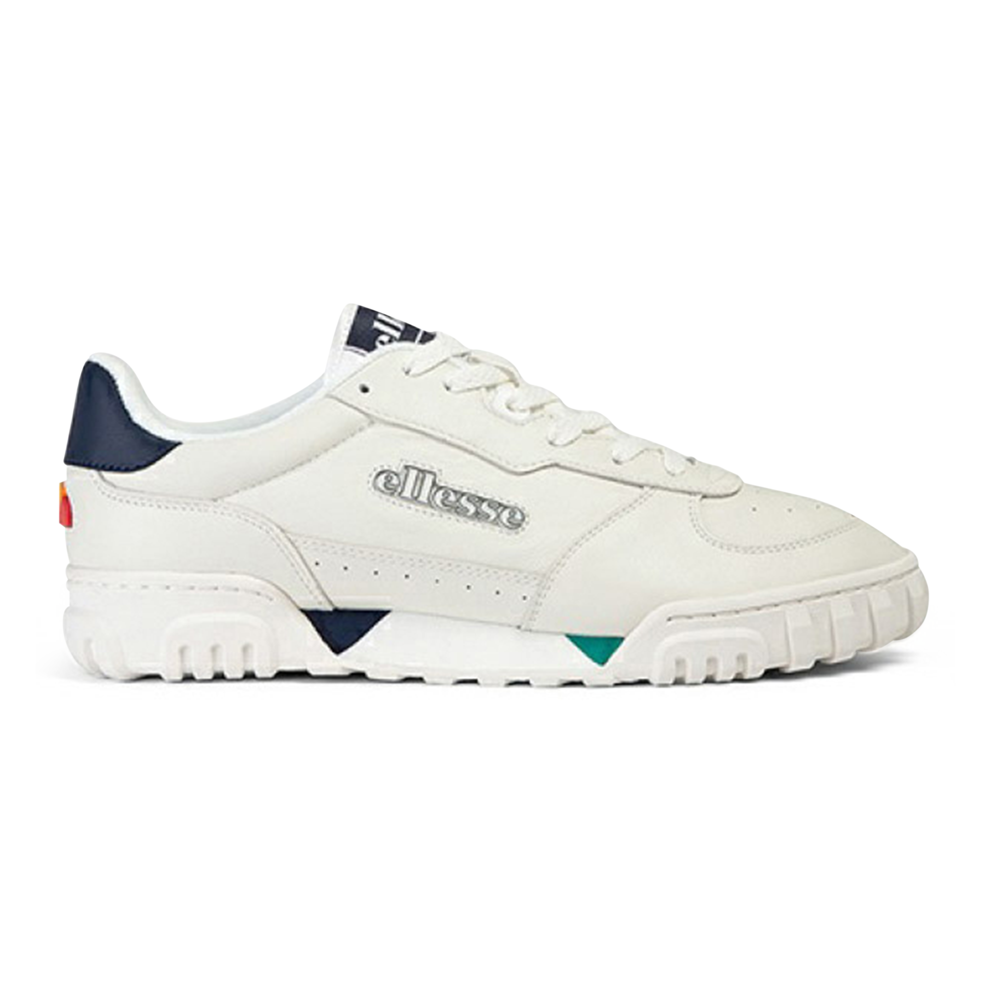 Tanker Low Leather Ellesse Blanc/marine 42 Male