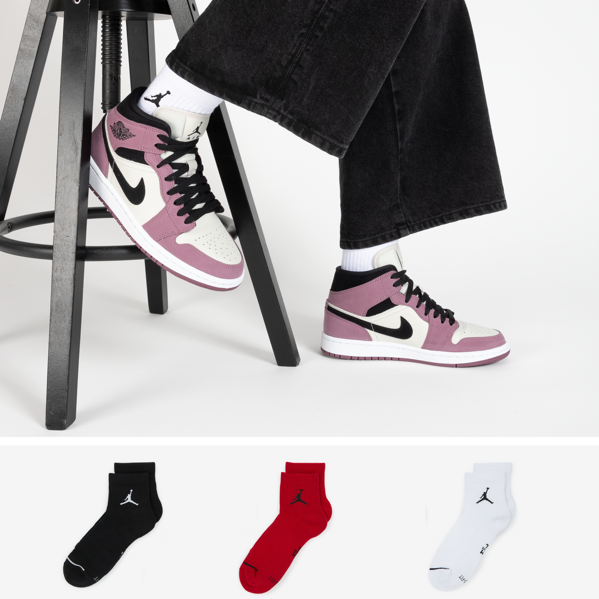 Chaussettes Jordan en Mélange De Couleurs