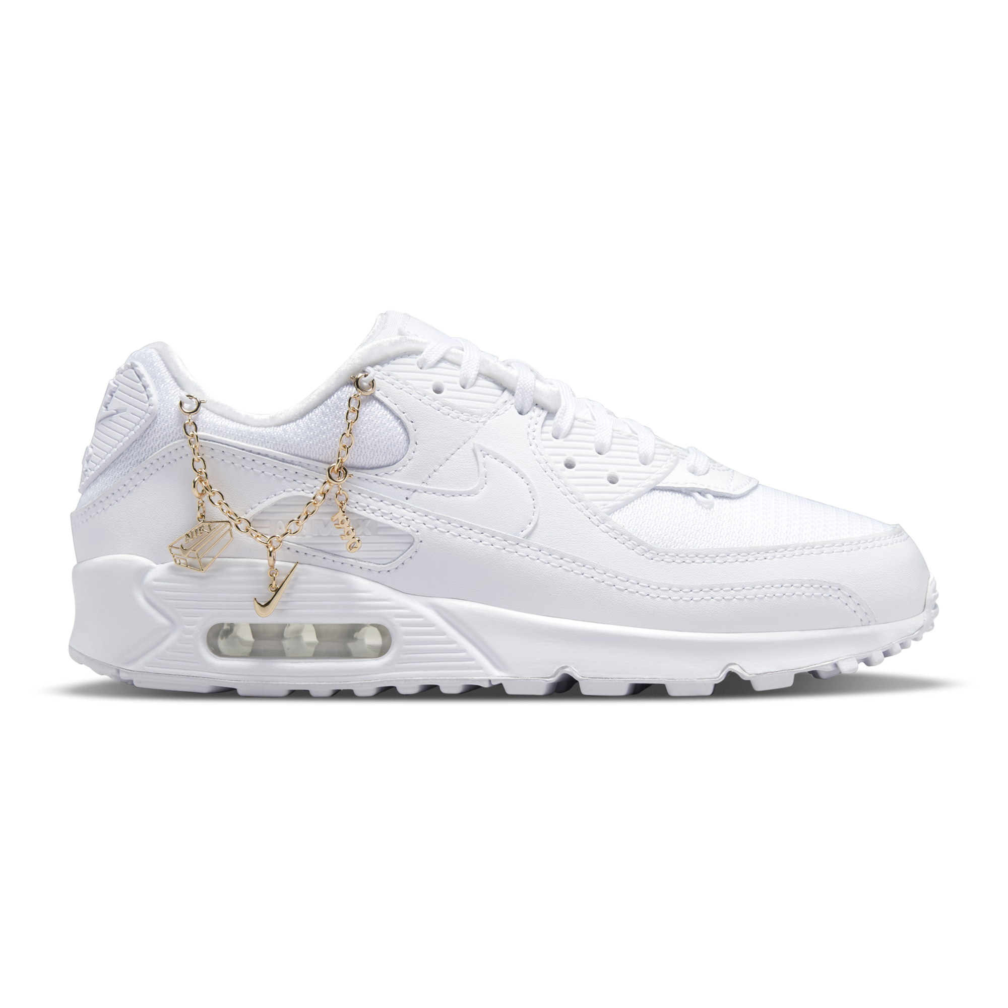 NIKE AIR MAX 90 PRM BLANC OR SNEAKERS FEMME Courir