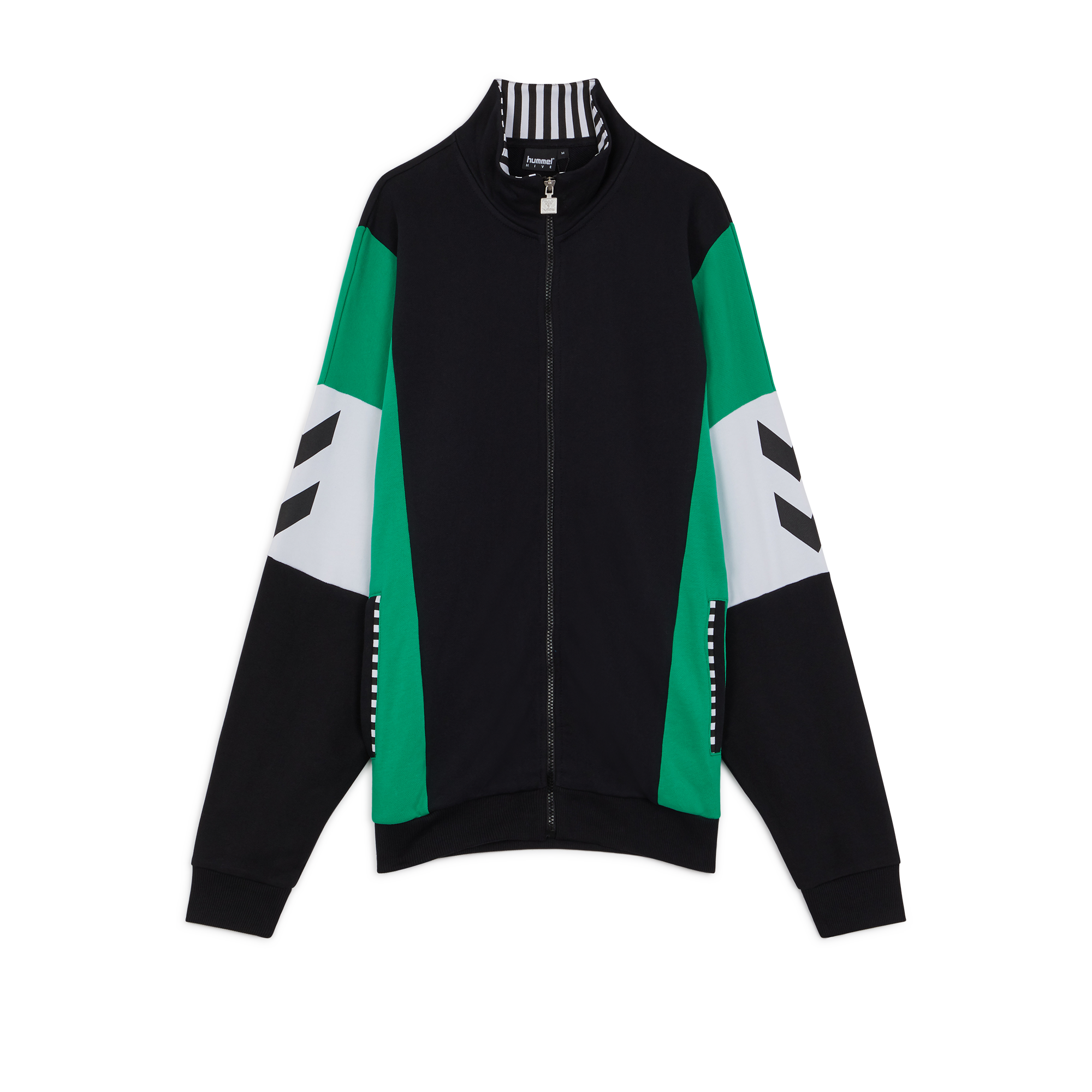 Jacket Veste Claus Zip Hummel Noir/blanc/vert L Male