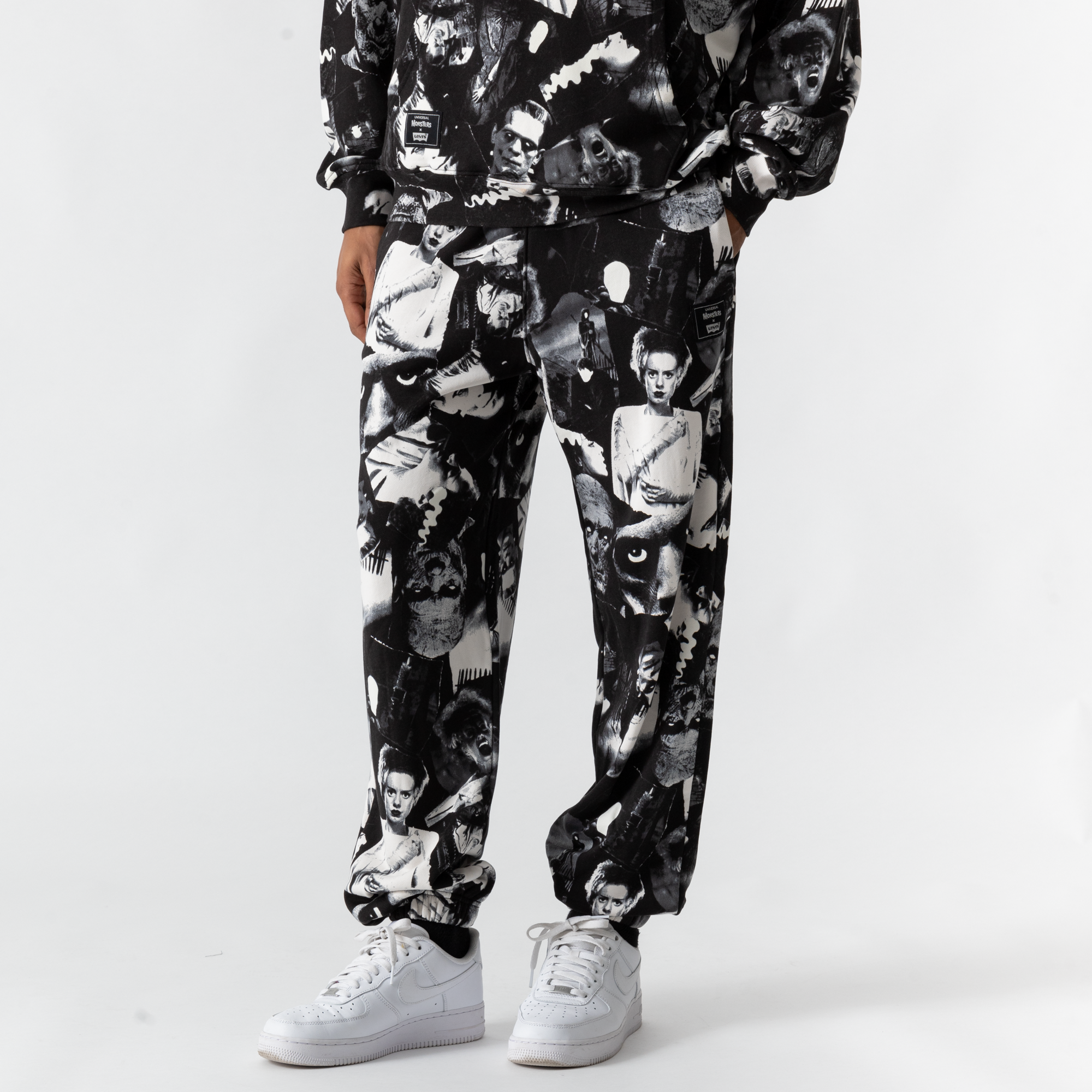 Pant Jogger Monsters Aop Noir/blanc