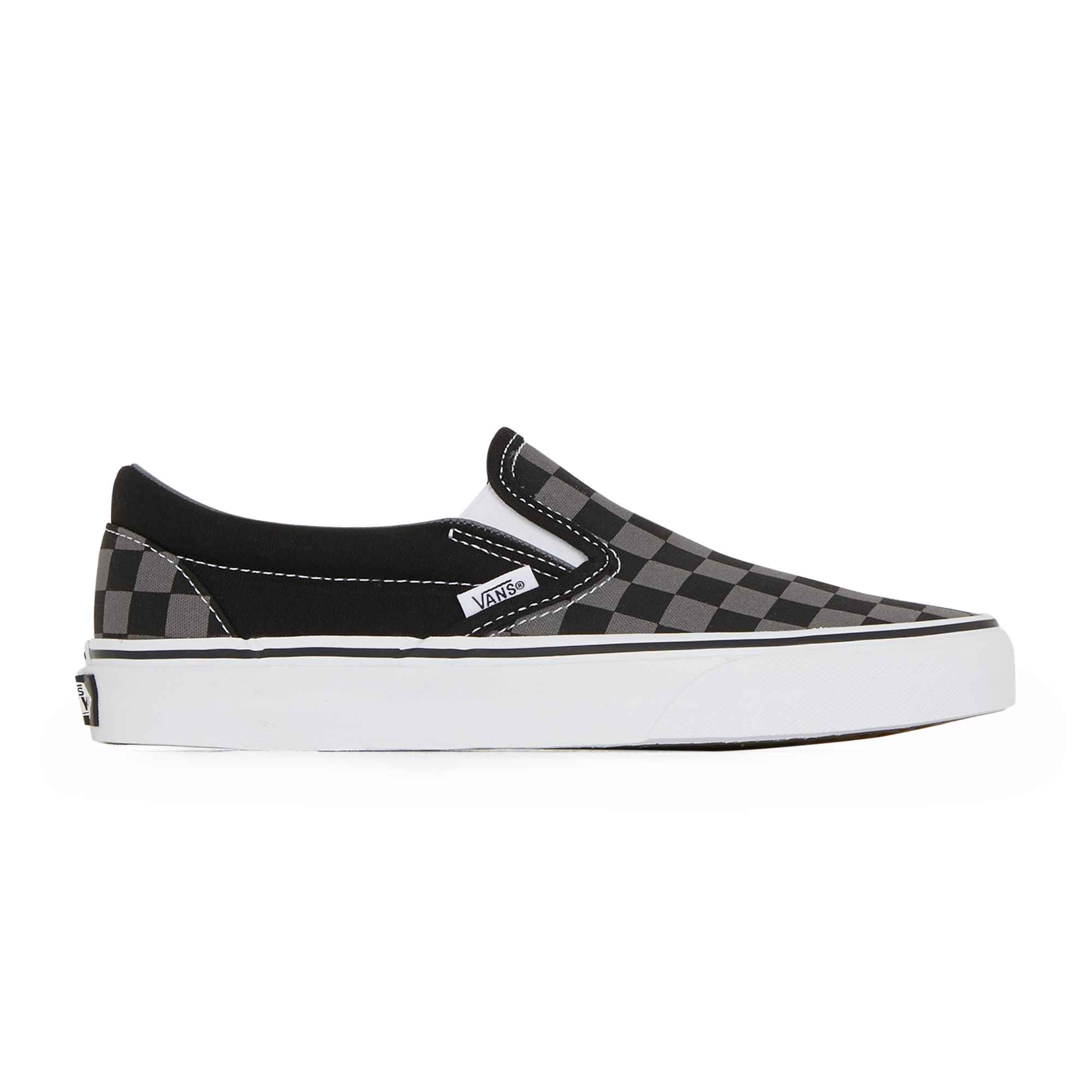 Slip-on Checker Vans Gris/blanc 36 Female