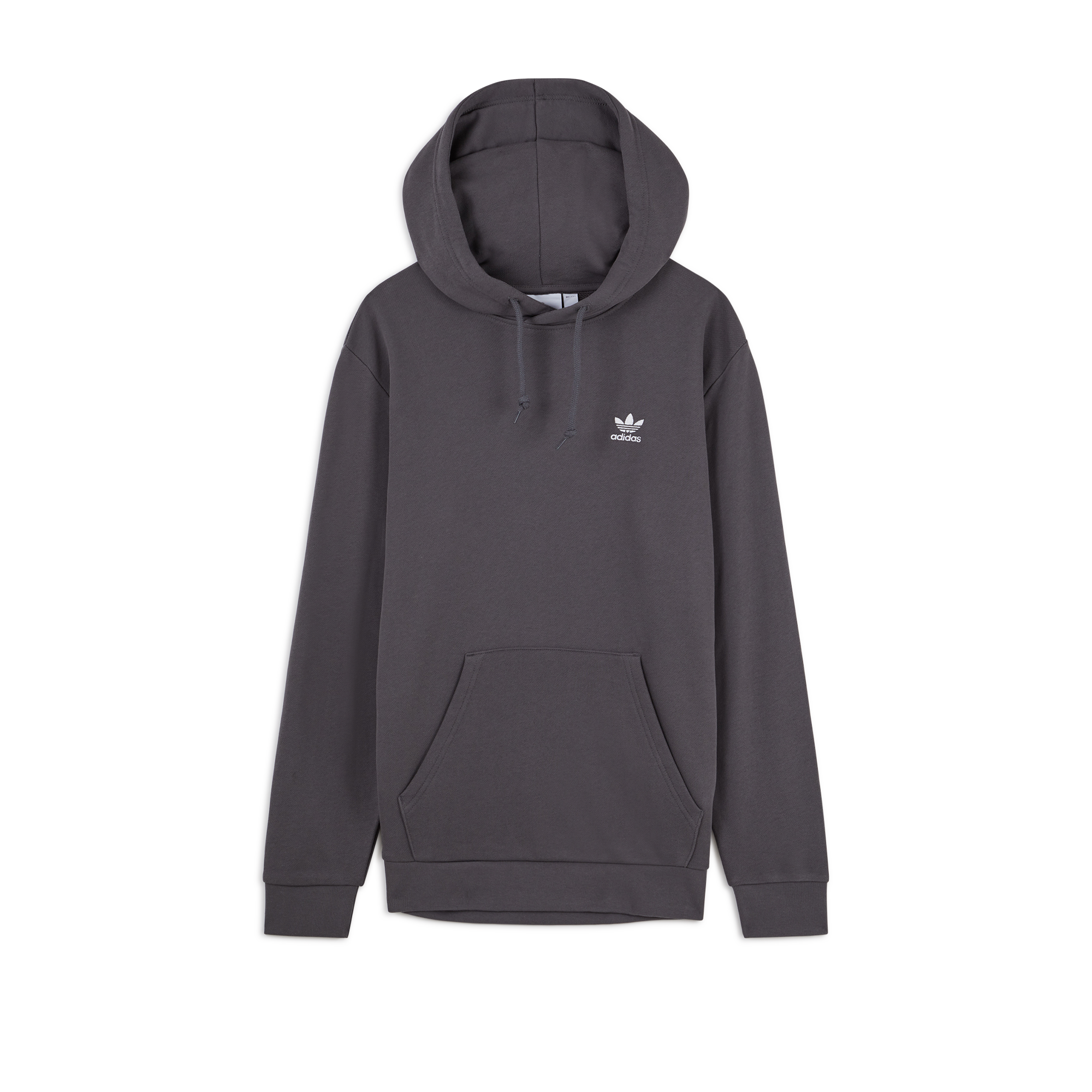 Hoodie Essential Small Trefoil Anthracite/blanc