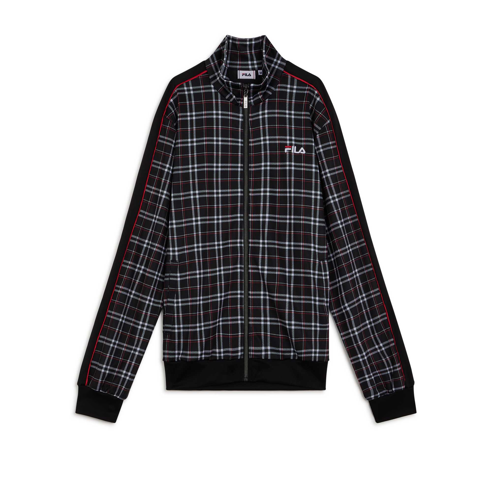 Jacket Tarun Aop Tartan Fila Noir/rouge L Male