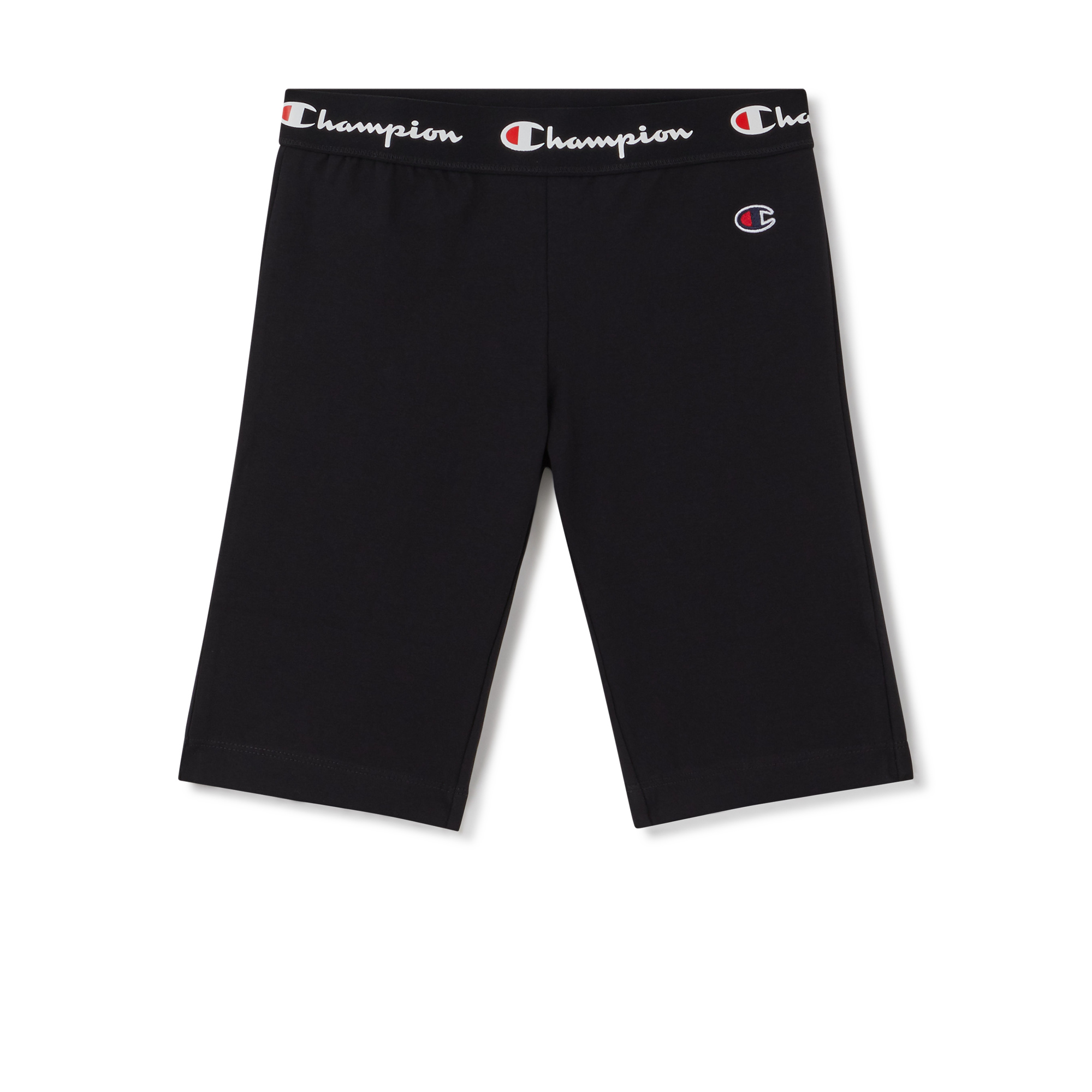 Short Cycliste Logo Waist Noir