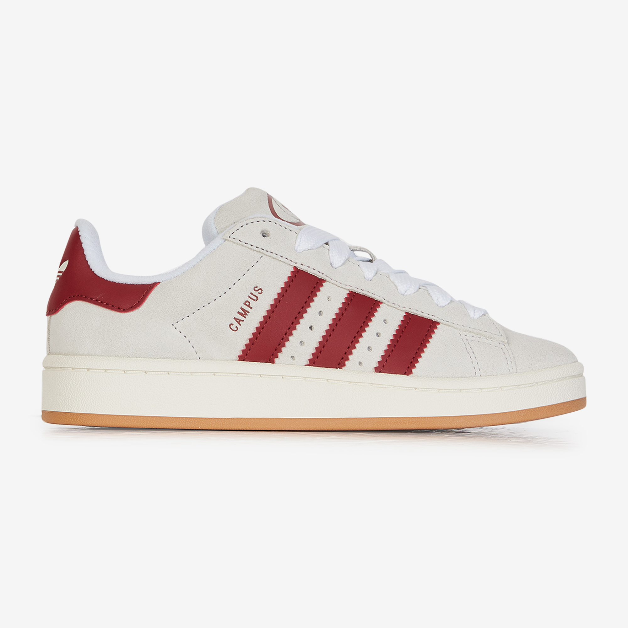 ADIDAS ORIGINALS CAMPUS 00s WHITE/BURGUNDY SNEAKERS WOMEN