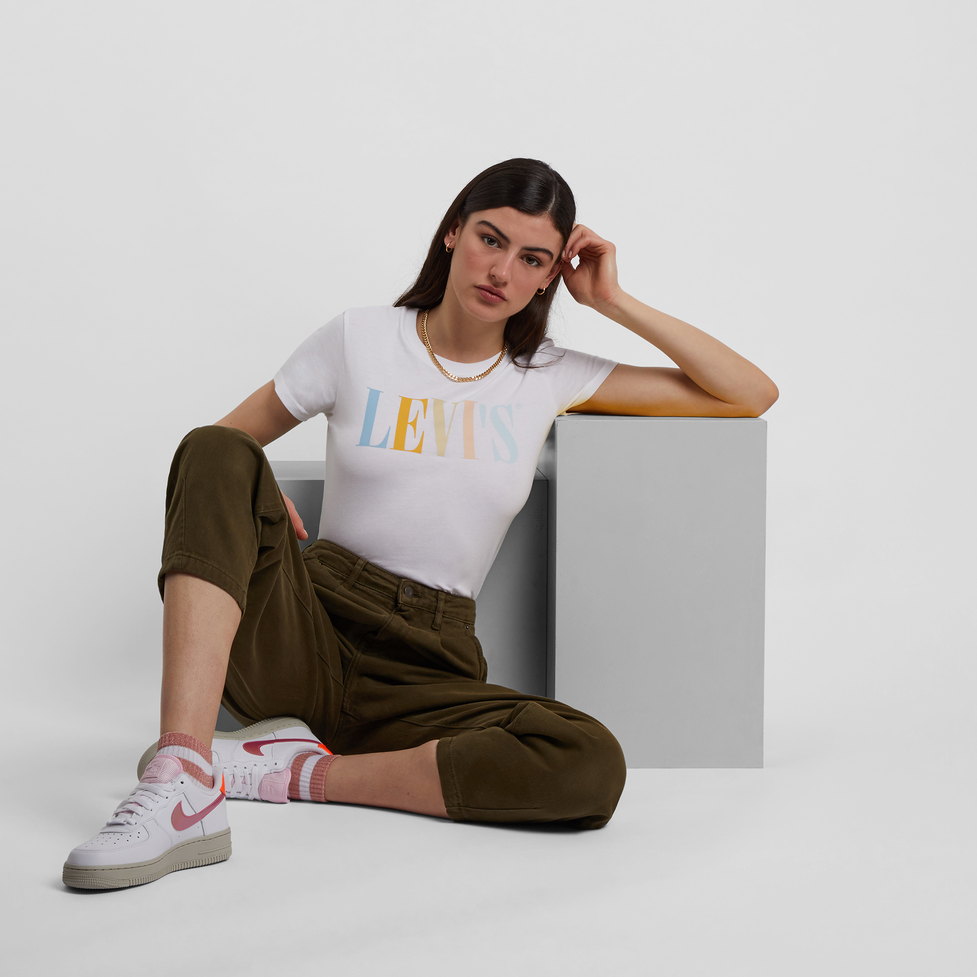 Tee Shirt The Perfect Serif Levis Blanc/multi M Female