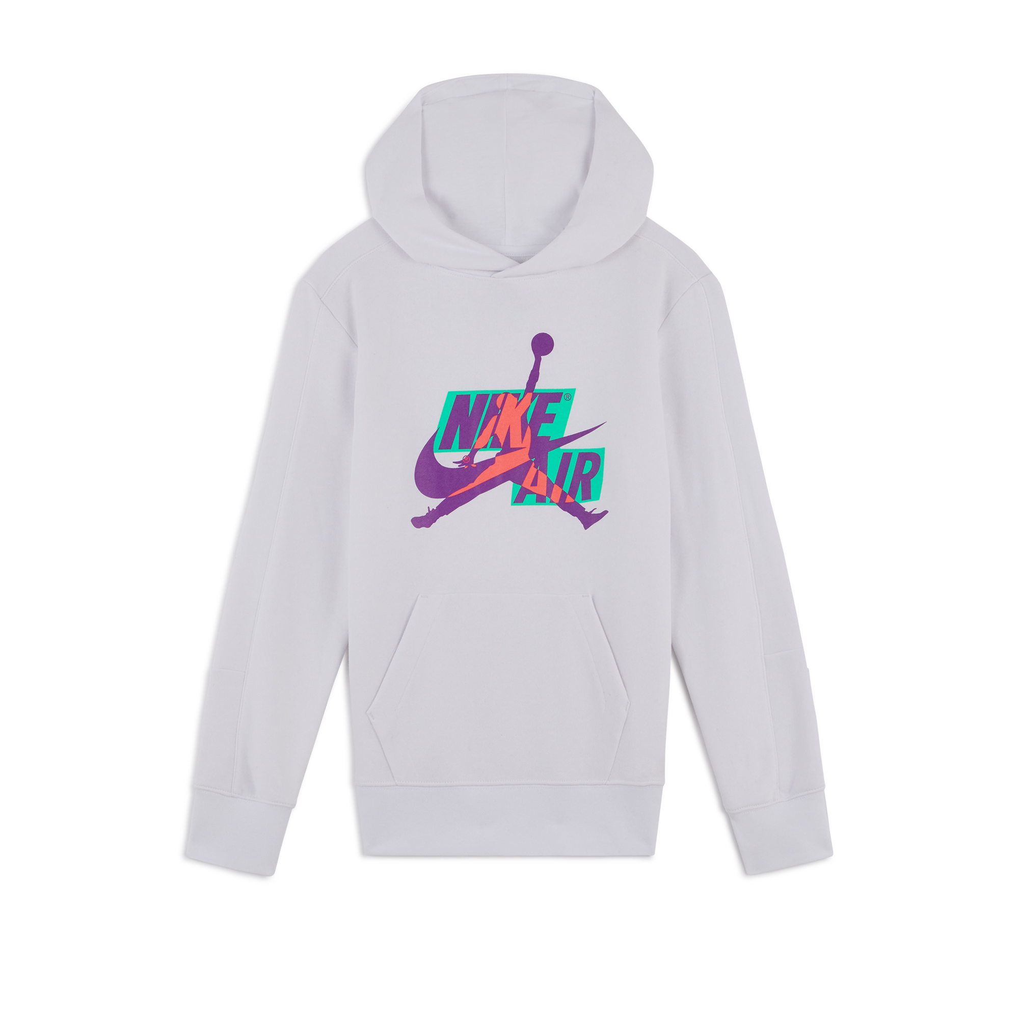 Jumpman Classic Iii Hoodie Jordan Blanc/violet/vert 10/12 Ans Unisex