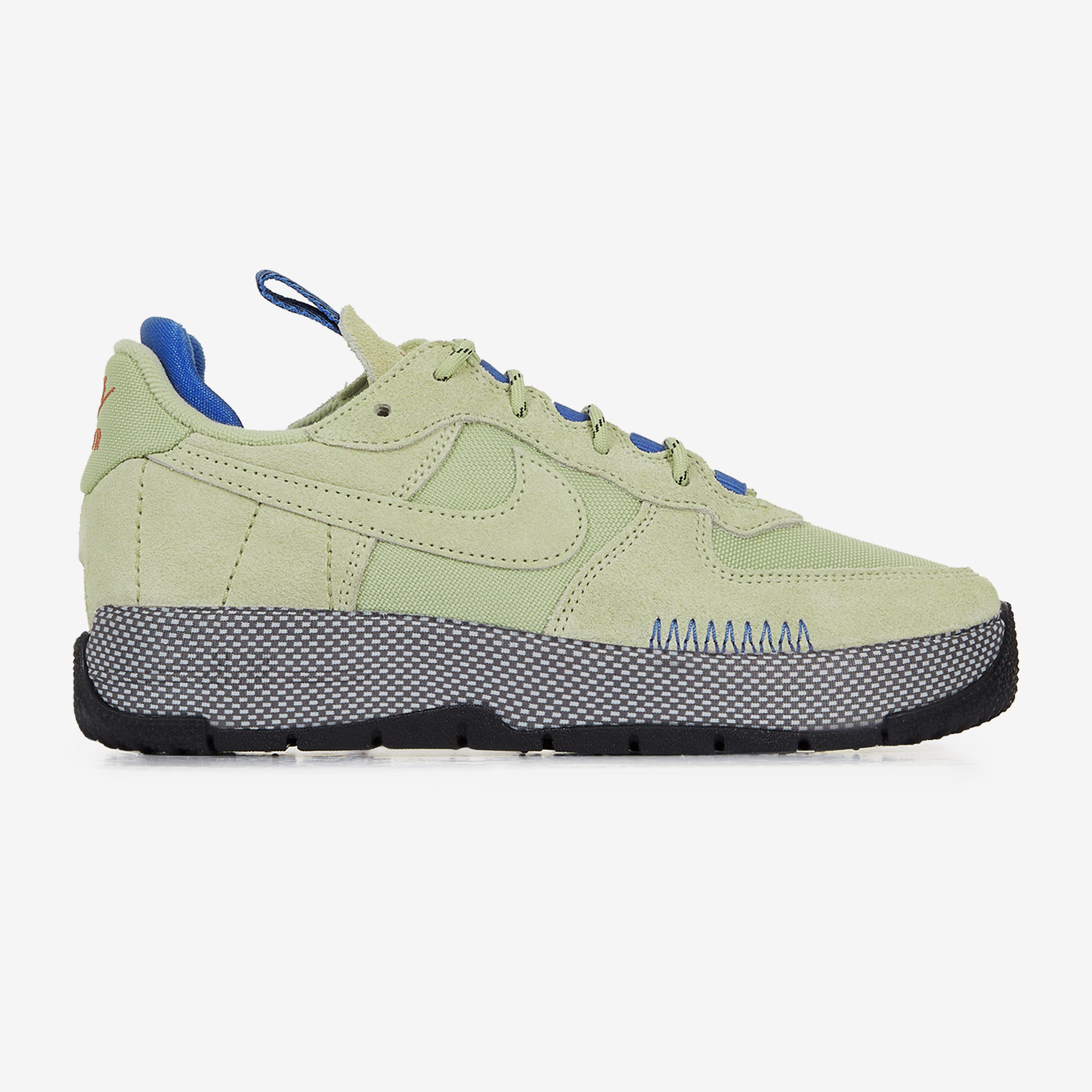 NIKE AIR FORCE 1 WILD SNEAKERS FEMME BEIGE BLEU LACETS Courir