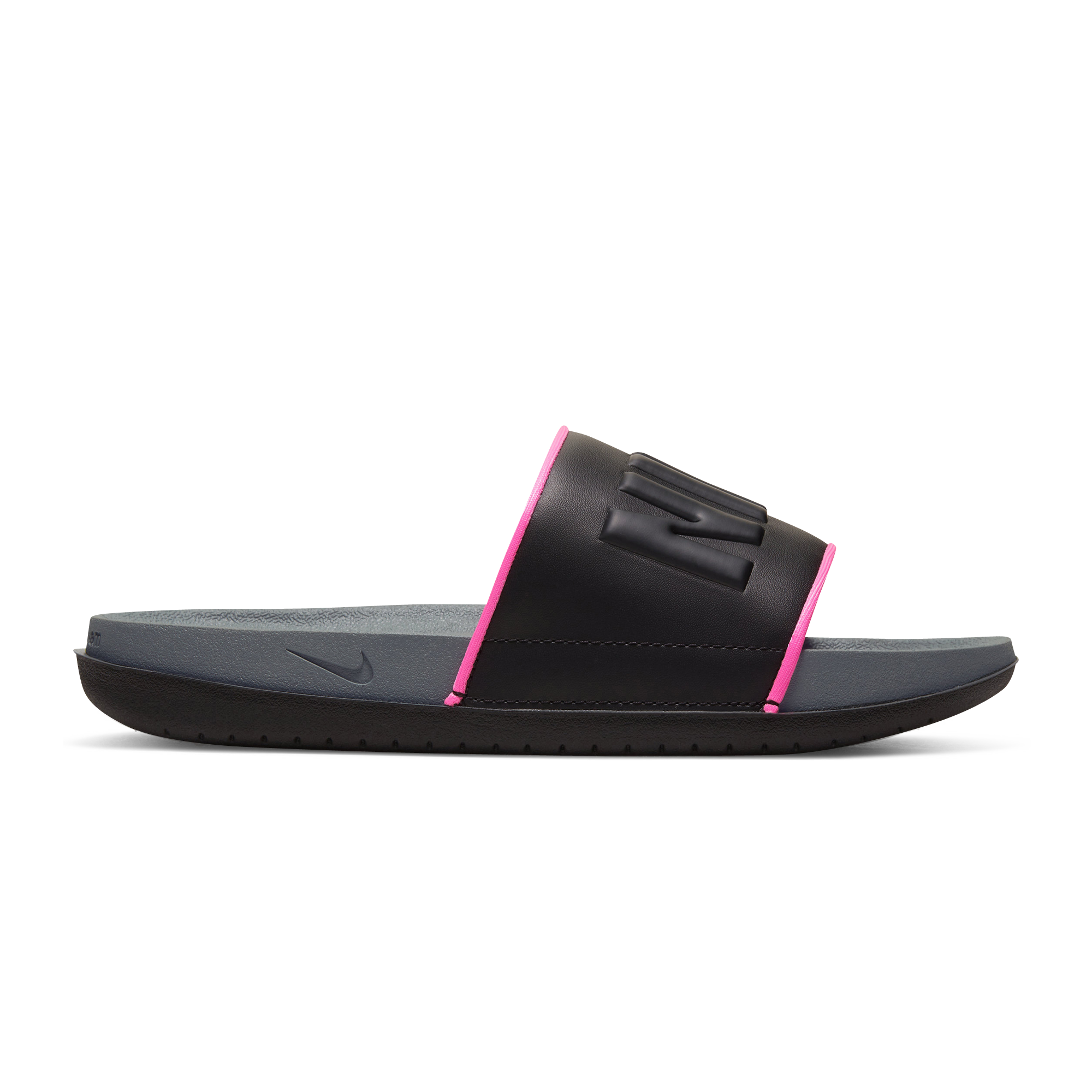claquette nike femme noir et rose