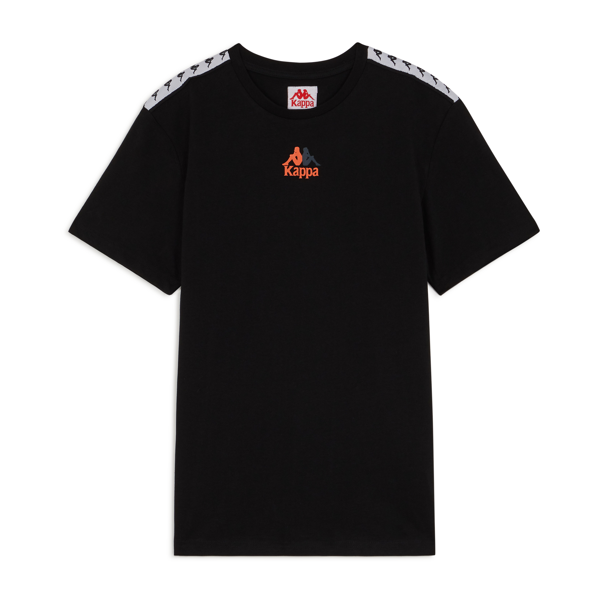 Tee Corezo Logo Omnia Tape Kappa Noir/orange Fluo L Male