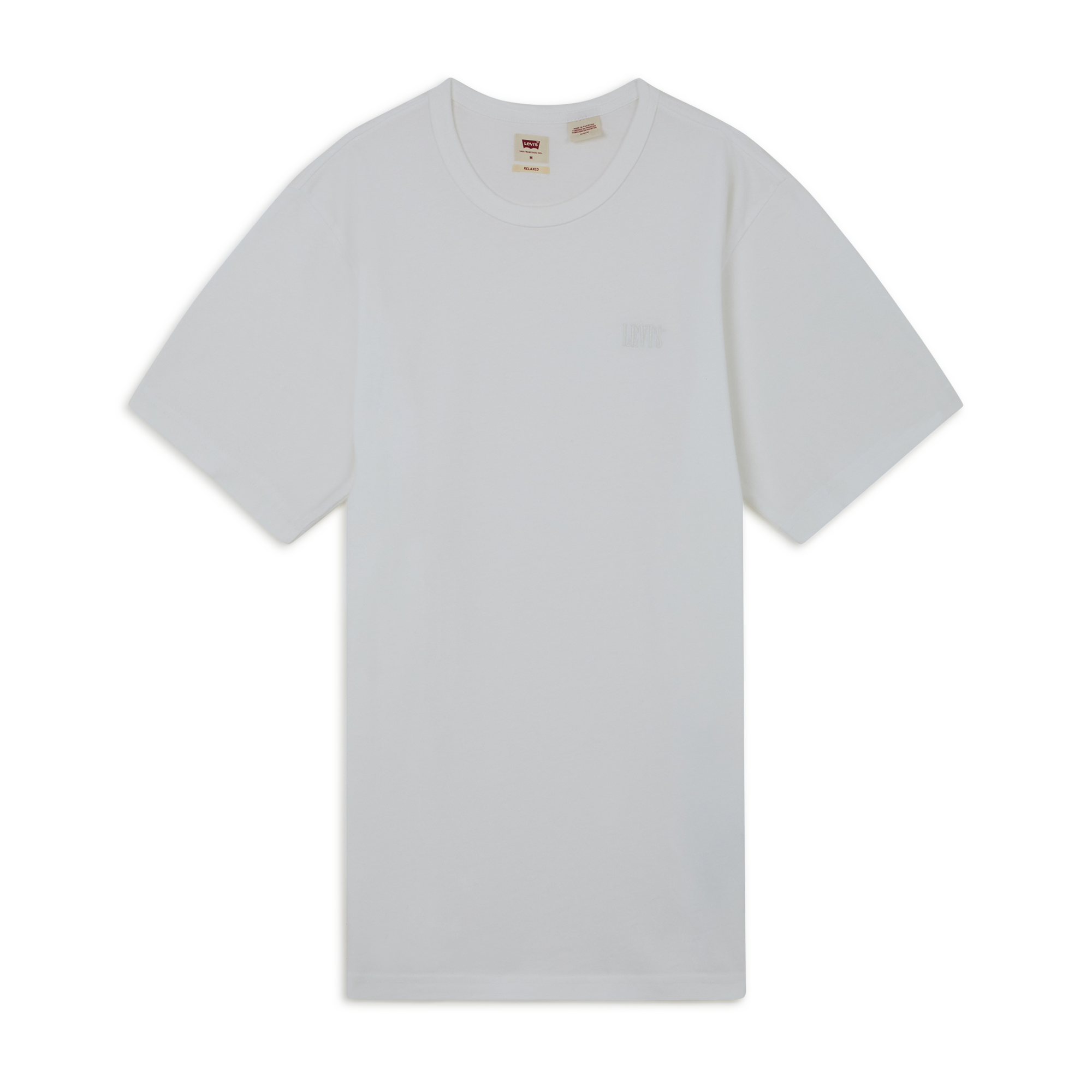 Tee Shirt Authentic Serif Logo Levis Blanc/noir L Male