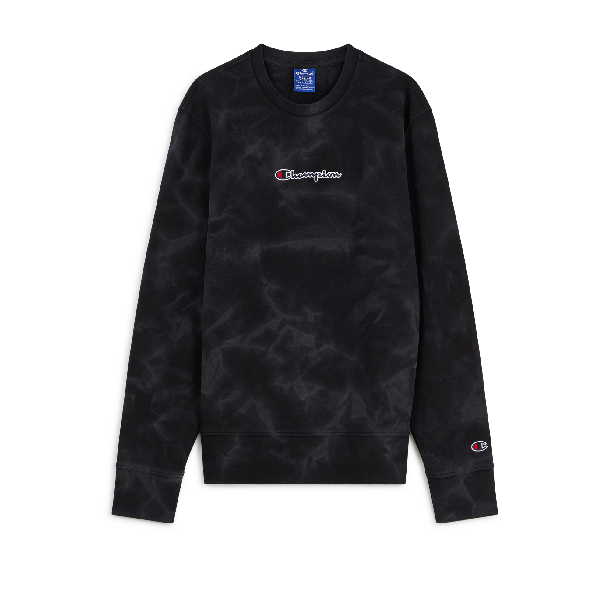 Sweat Crewneck Tie And Dye Noir