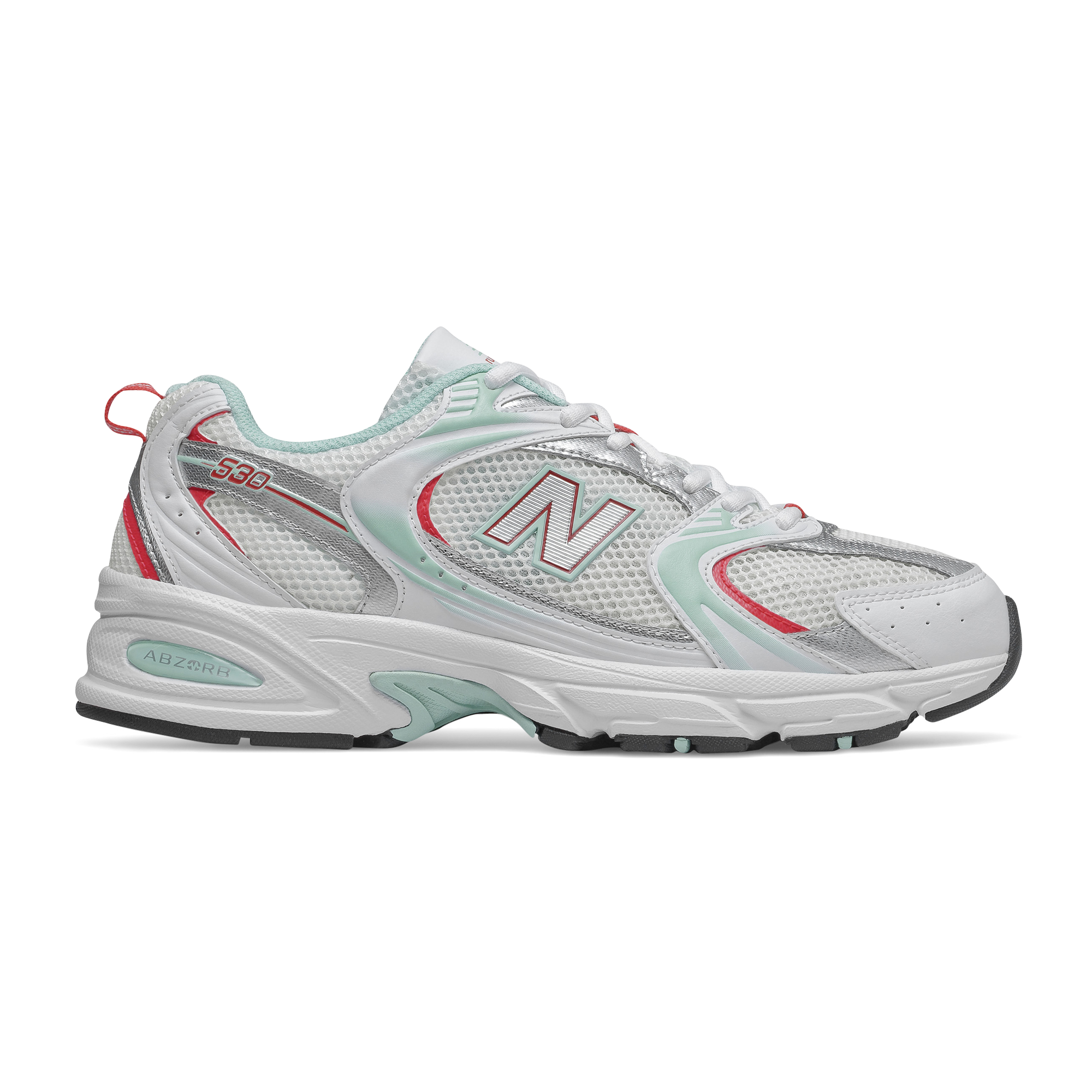 530 New Balance Blanc/turquoise/orange 38 Female