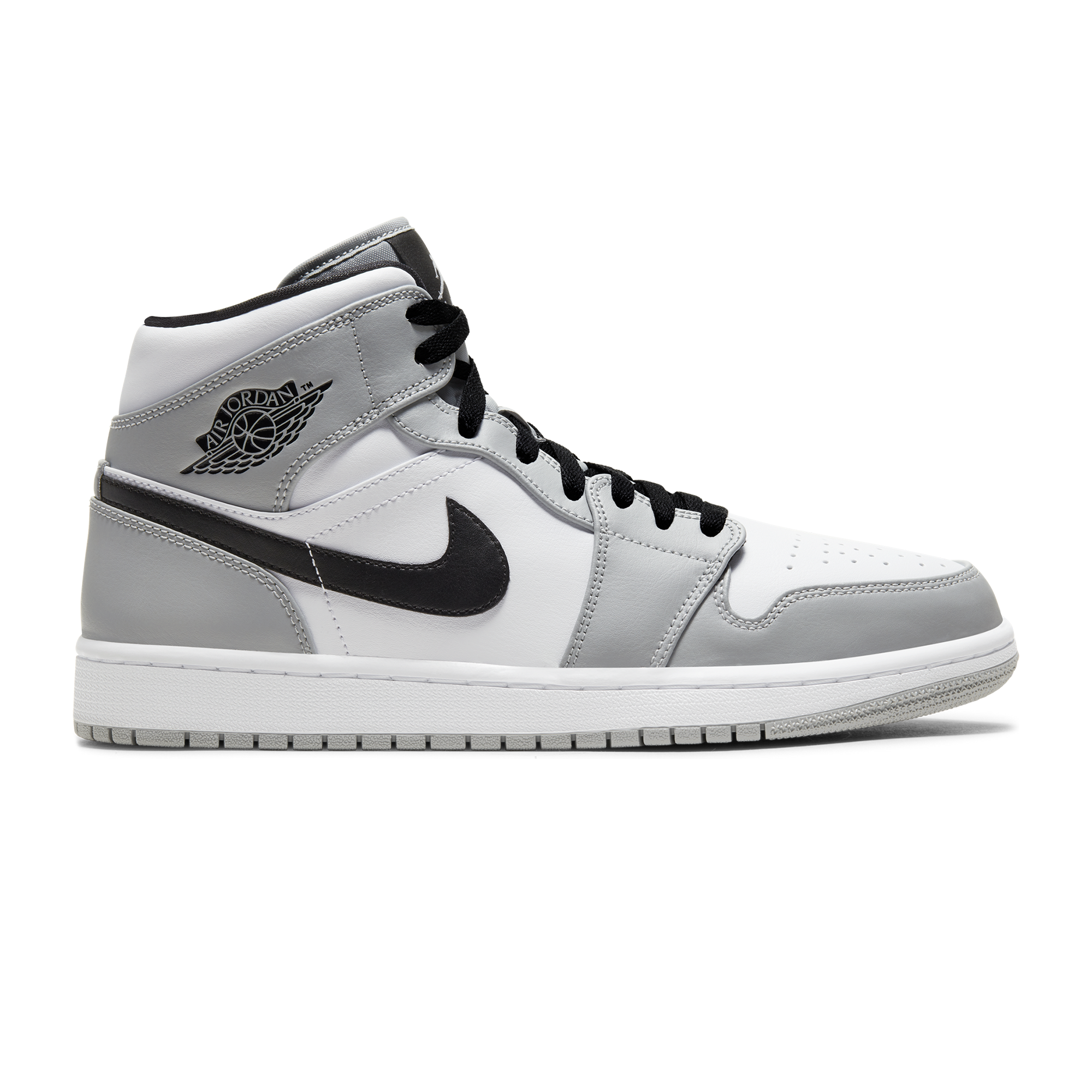 Air Jordan 1 Mid Jordan Blanc/gris/noir 40 Male