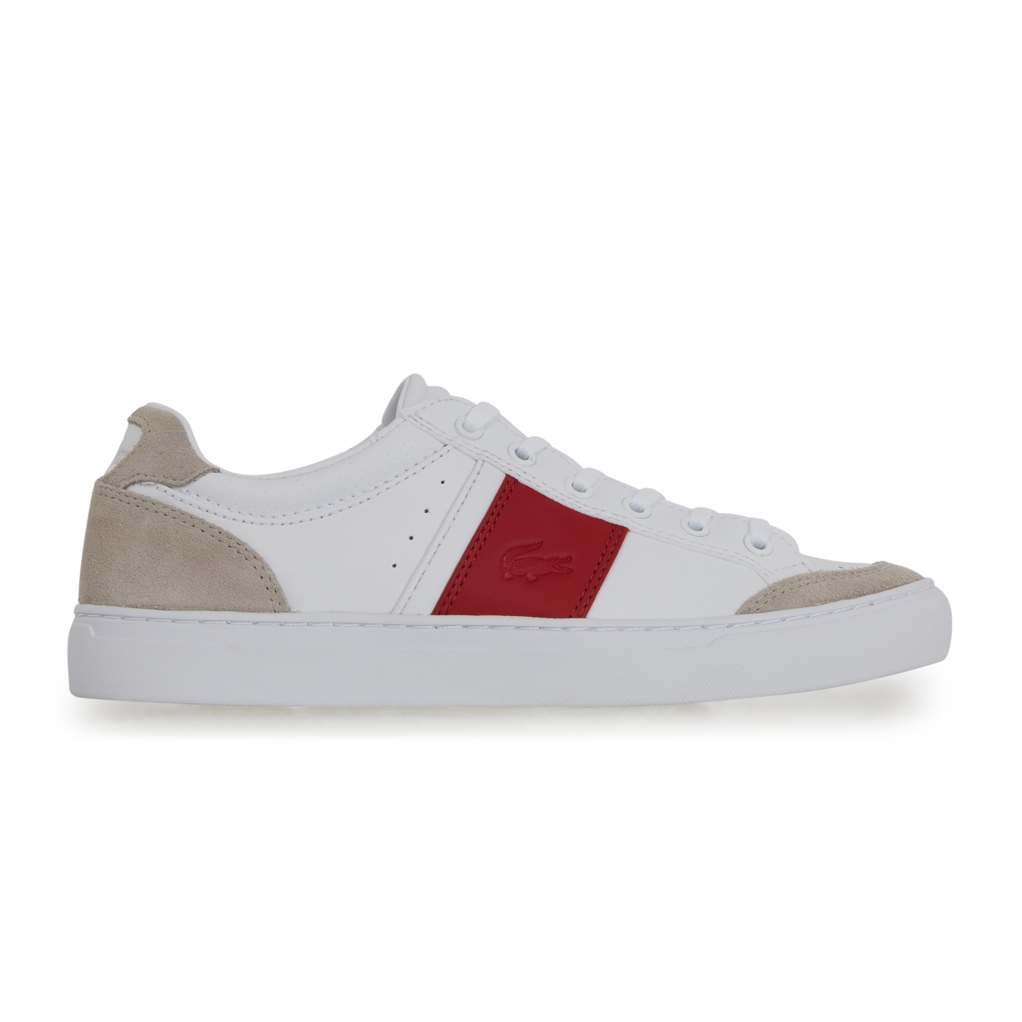Courtline Lacoste Blanc/rouge 40 Male