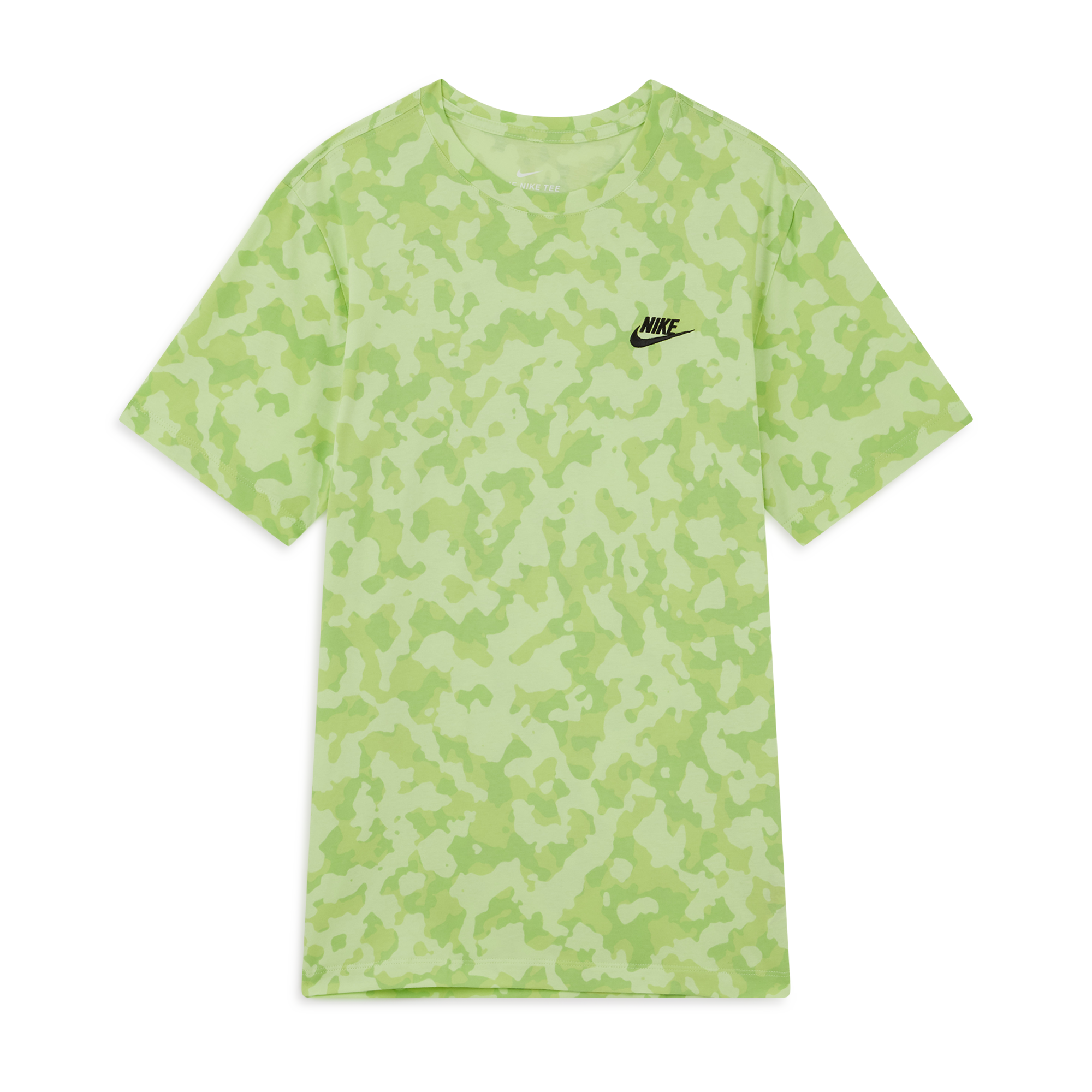 Tee Shirt Aop Camouflage Vert