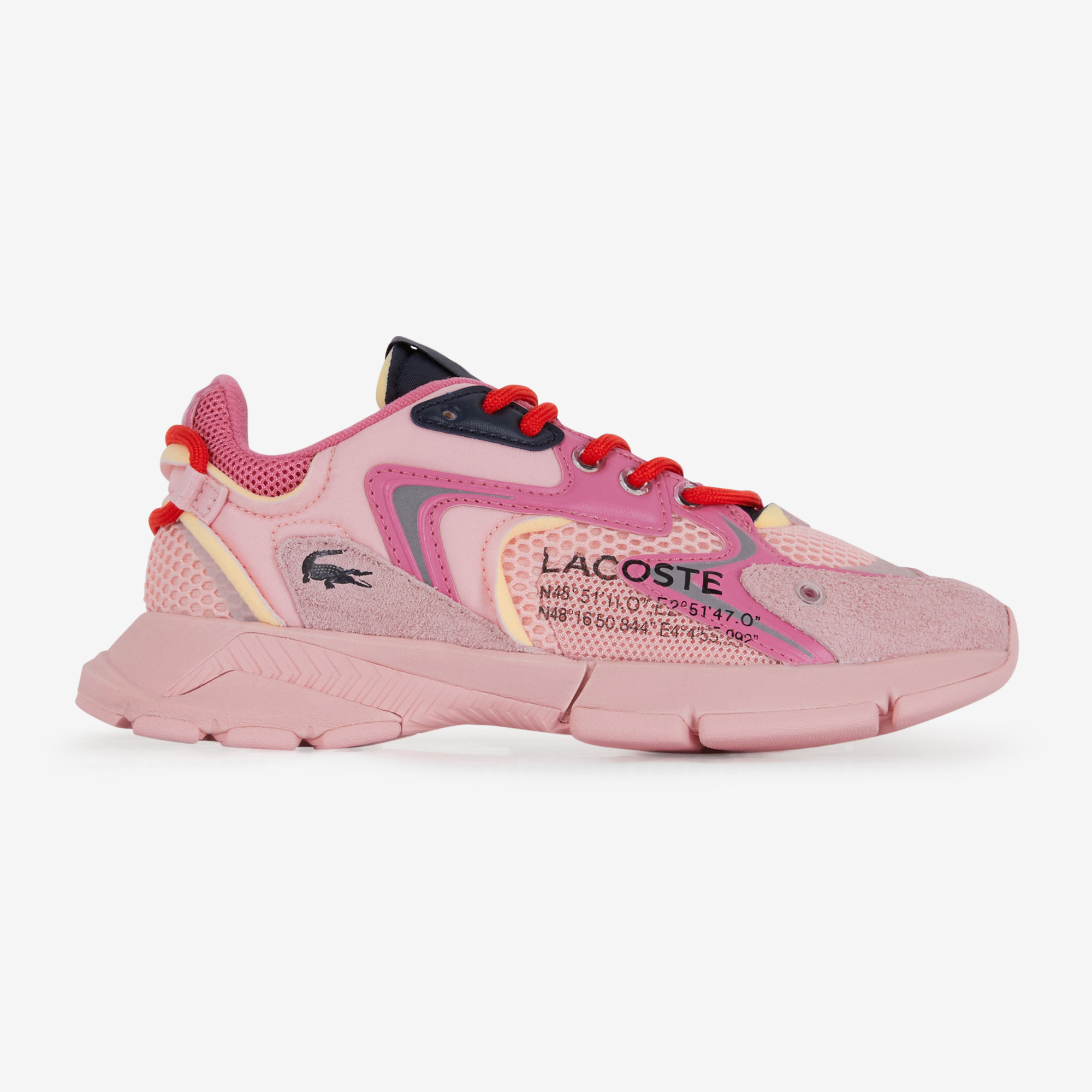 Soldes Basket Femme Lacoste Rose - Nos bonnes affaires de janvier