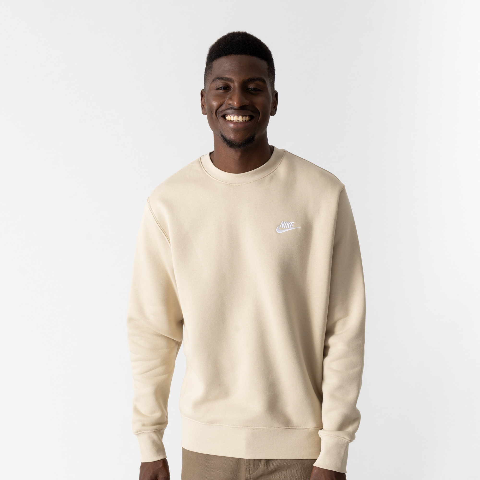 Beige online nike sweatshirt