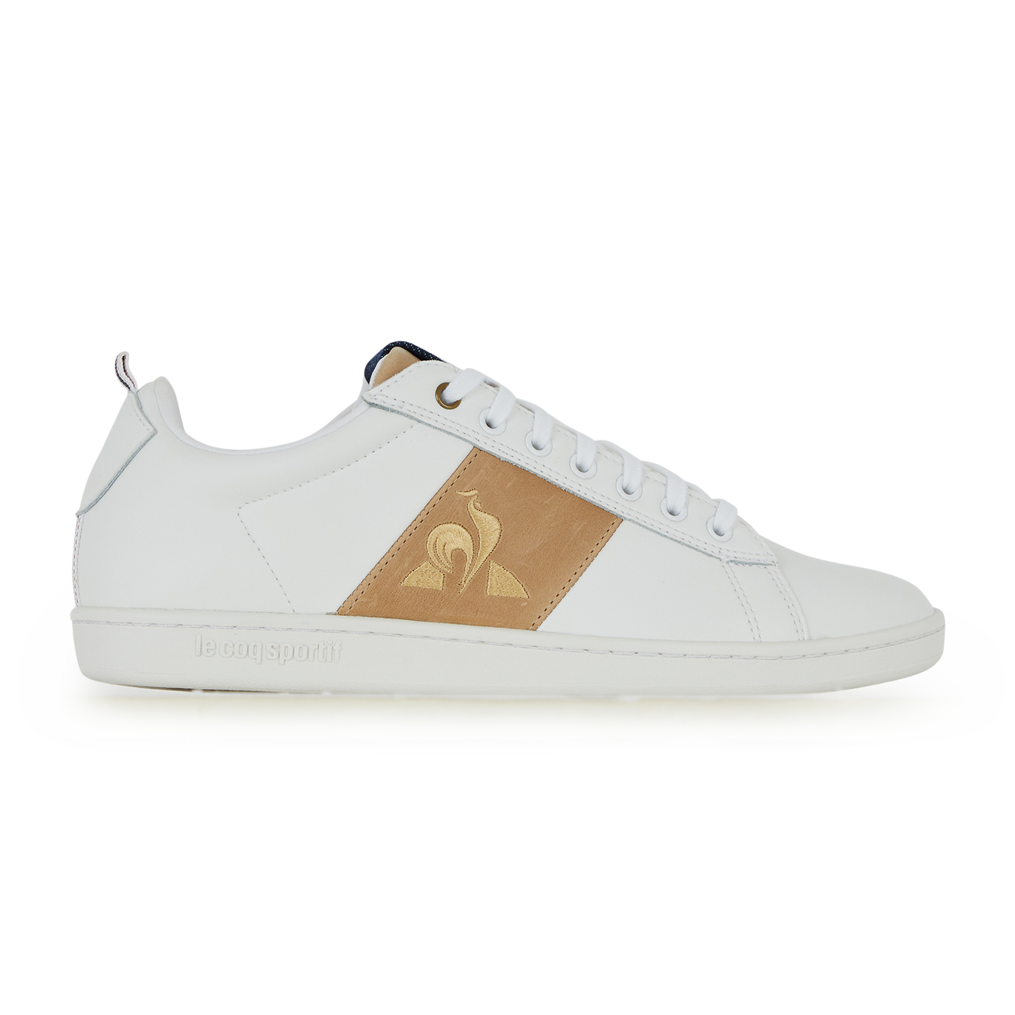 Court Classic Denim Le Coq Sportif Blanc/marron 40 Male