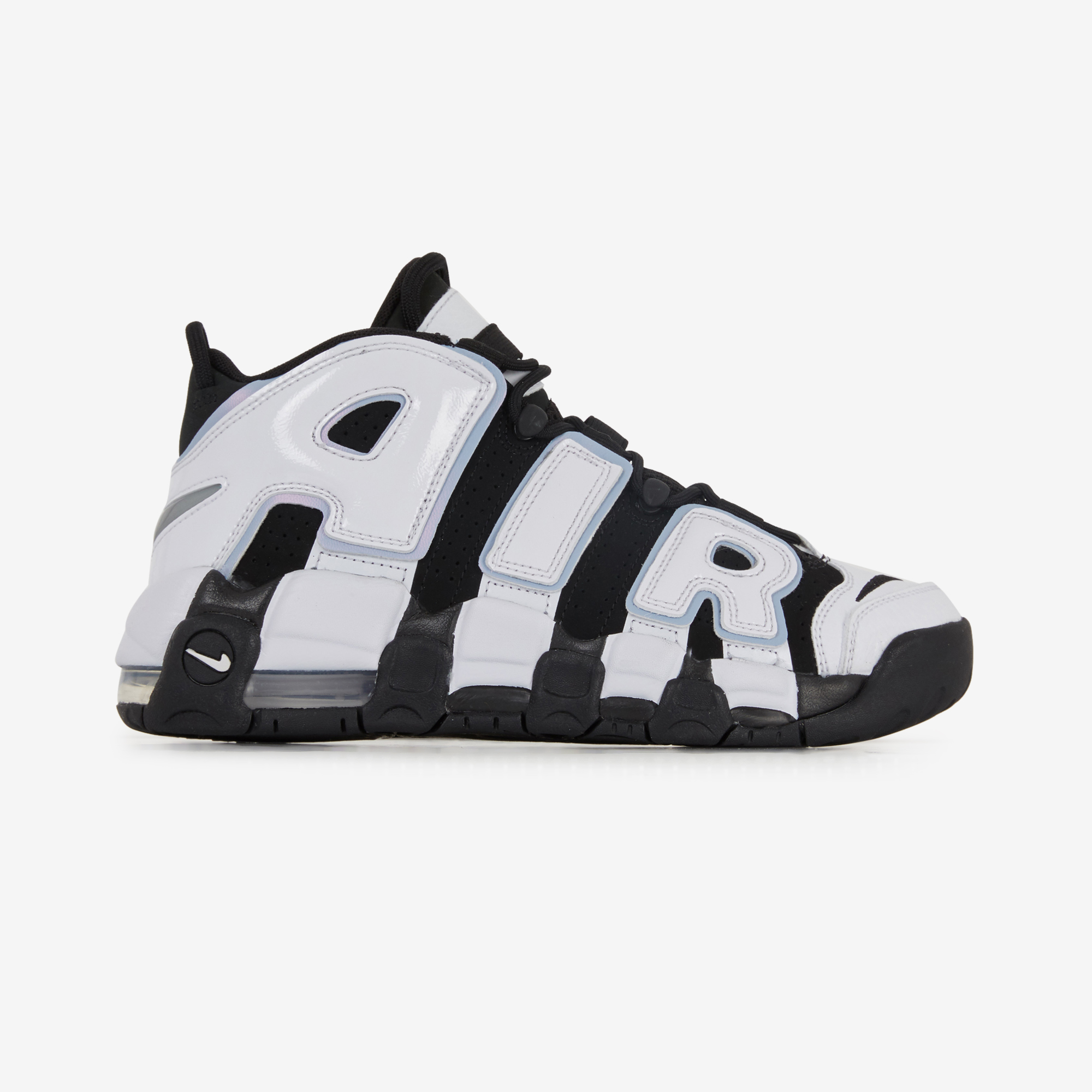 Nike uptempo black grey white sales