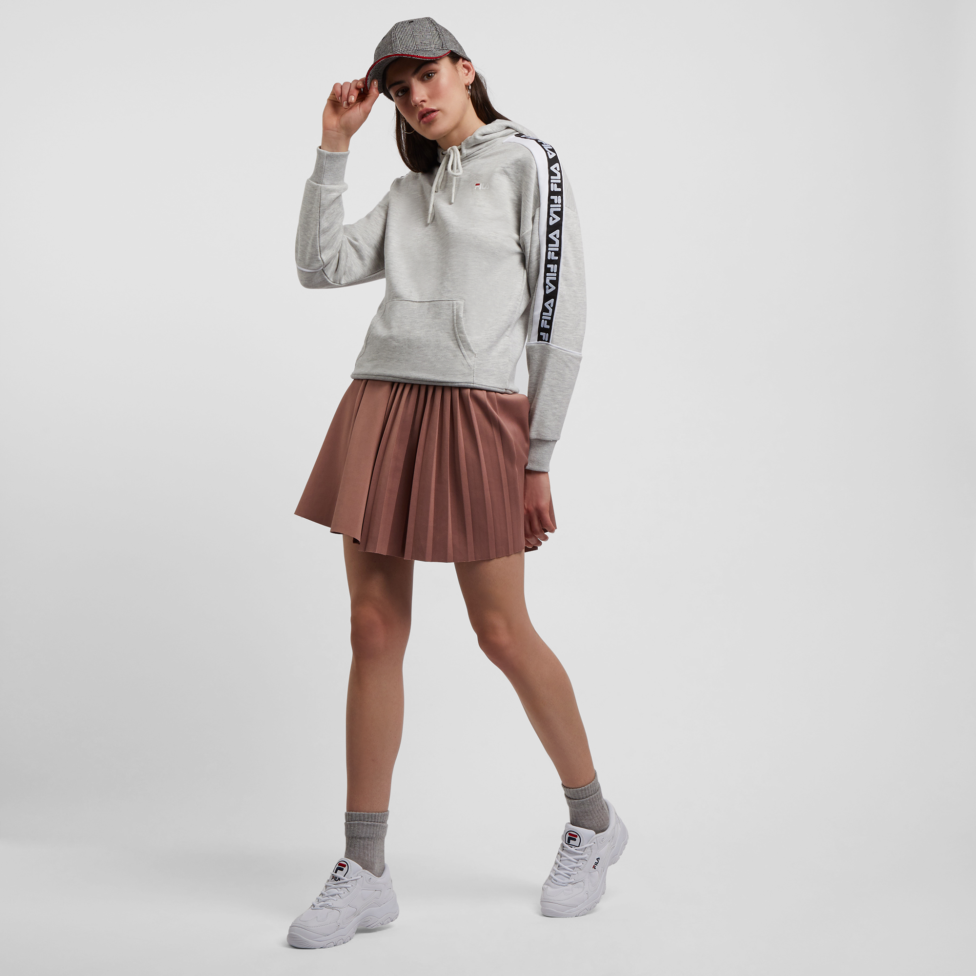 Hoodie Tavora Fila Gris M Female