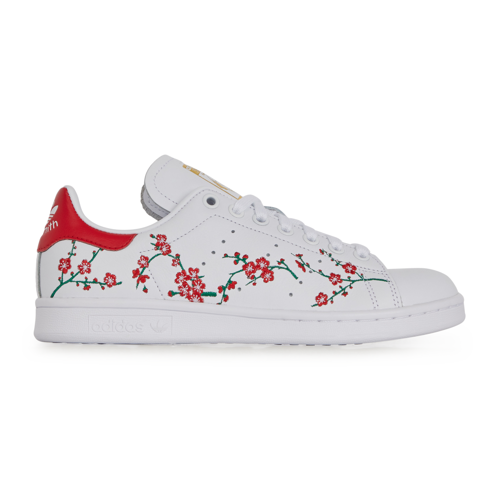 stan smith fleur rouge