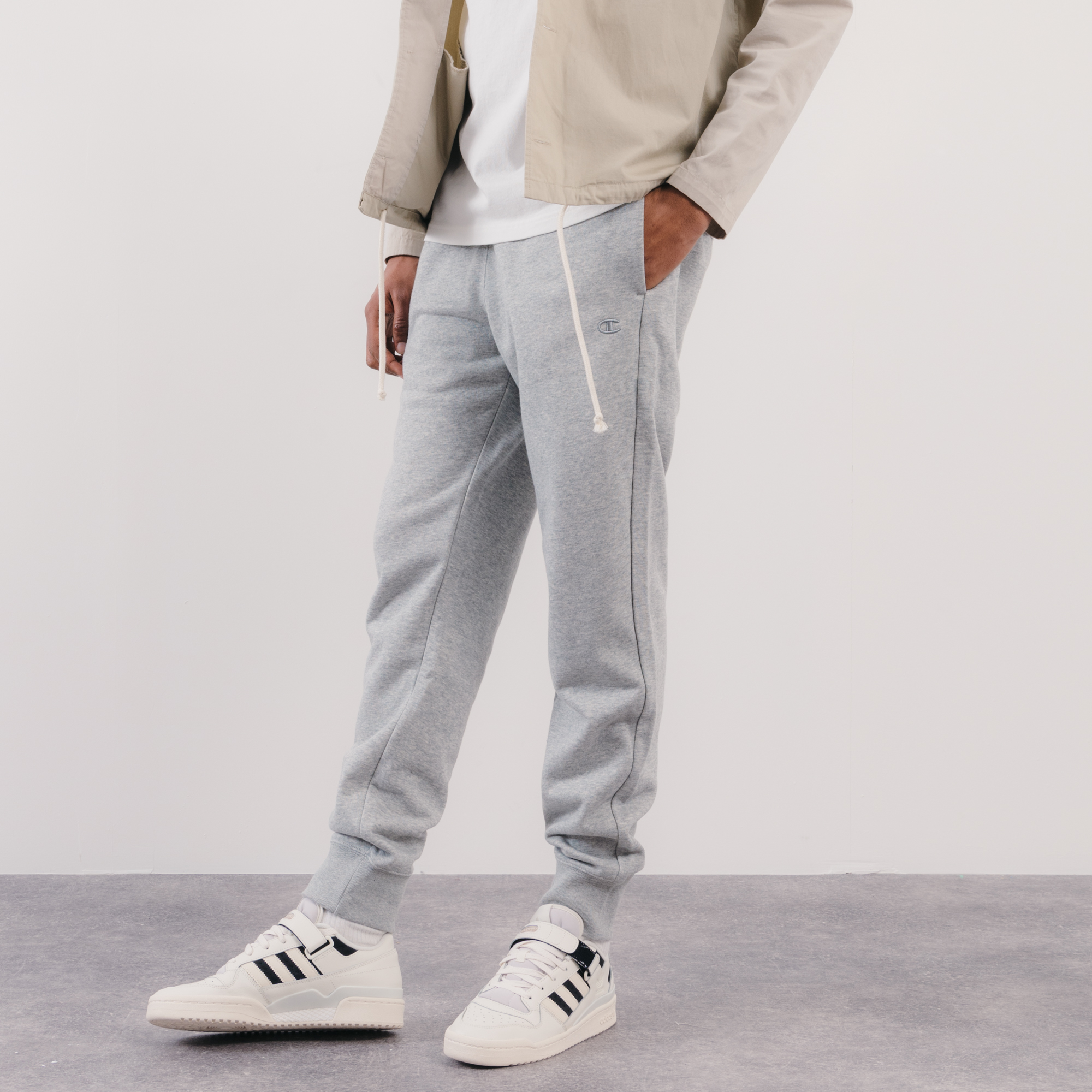 Pant Jogger Small Logo Gris