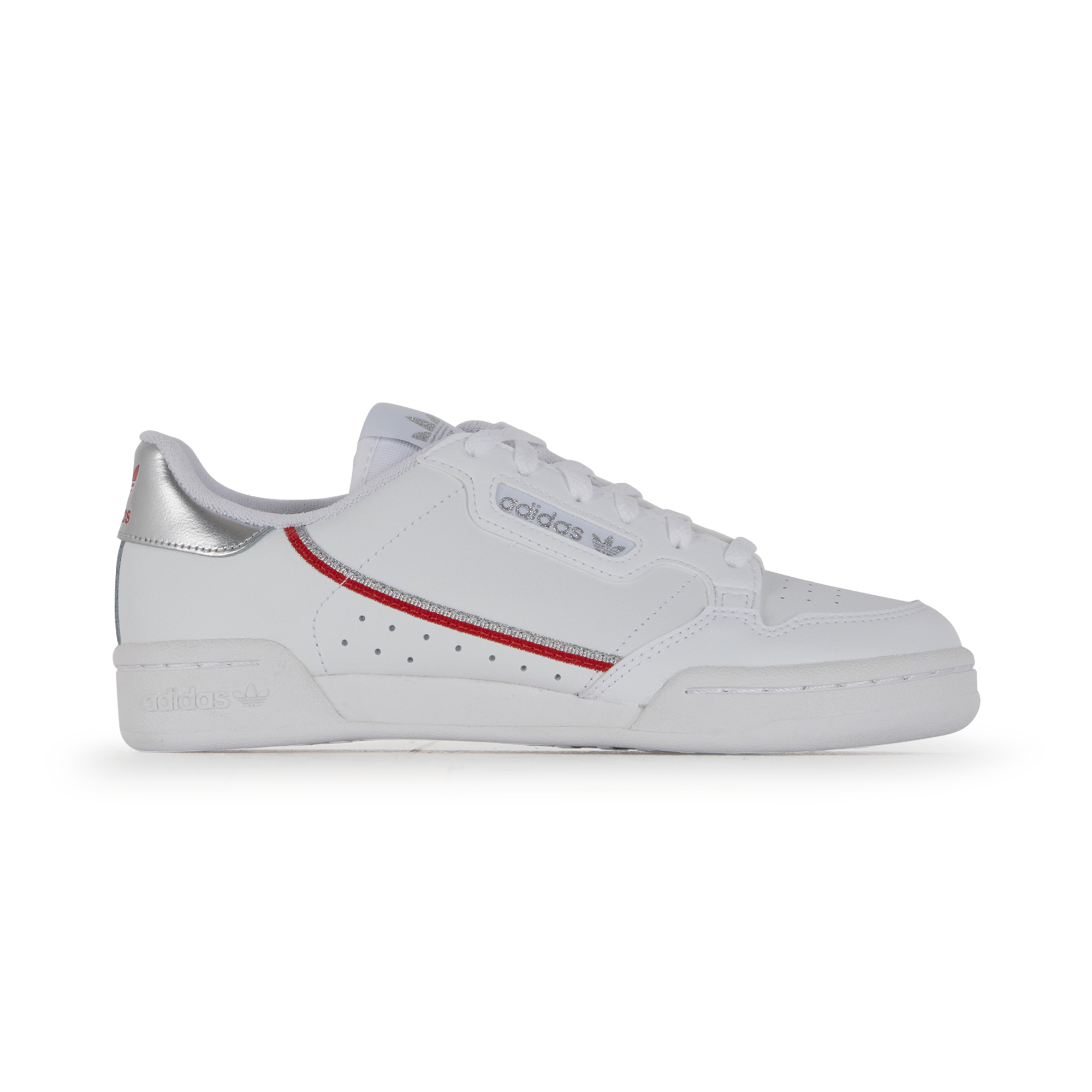 Continental 80 Adidas Originals Blanc/rouge/argent 36 Unisex