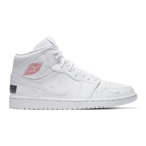 Air Jordan 1 Mid Ec20 Jordan Blanc/rouge 40 Male