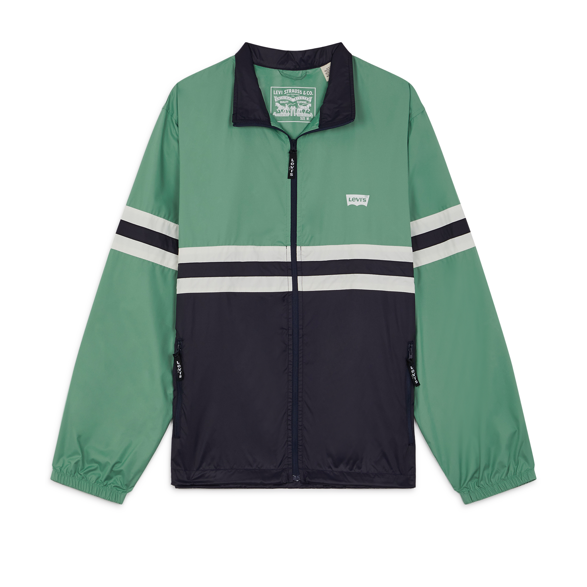 Windbreaker Colorblocked Levis Vert/noir/blanc L Male