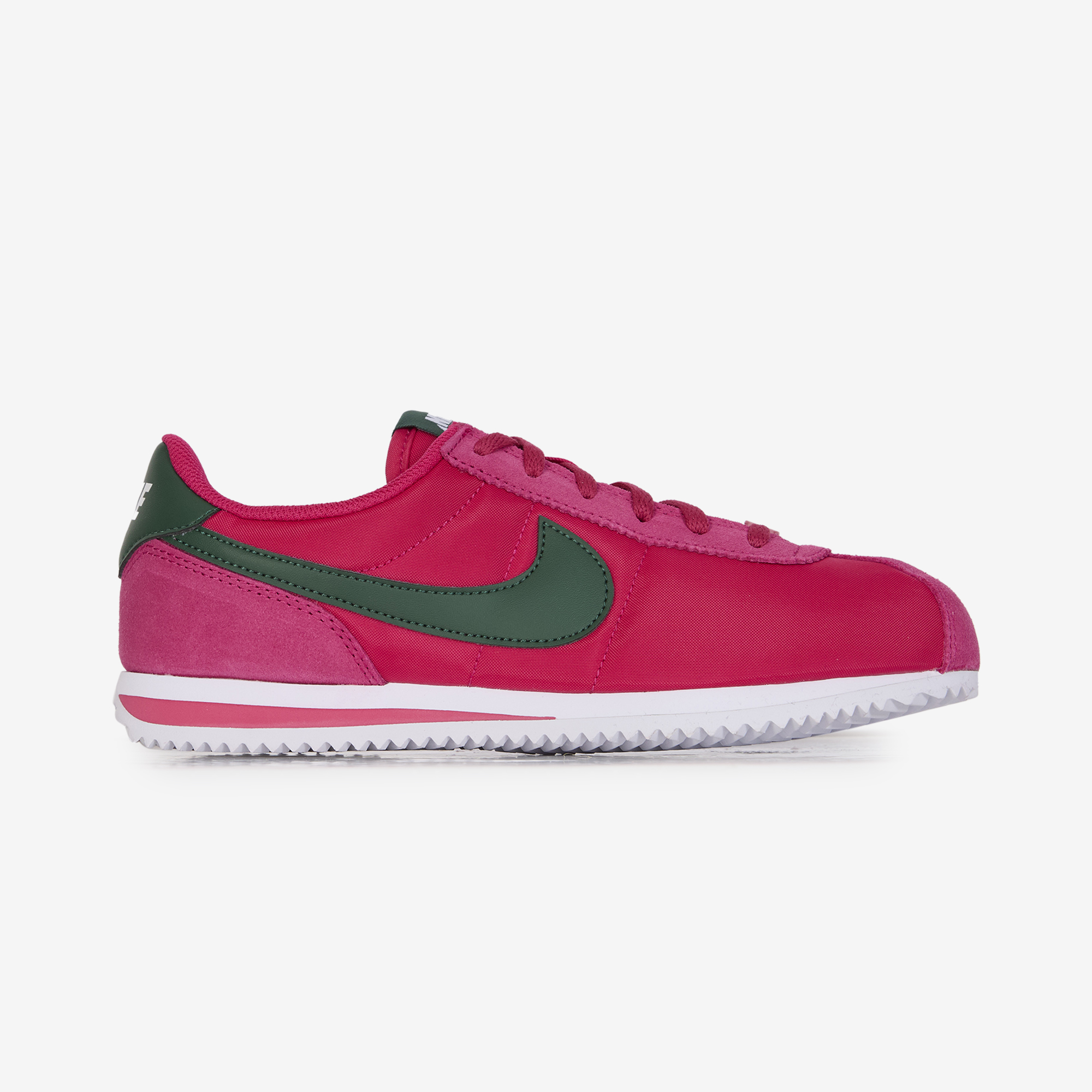 nike cortez trainers in pink nylon