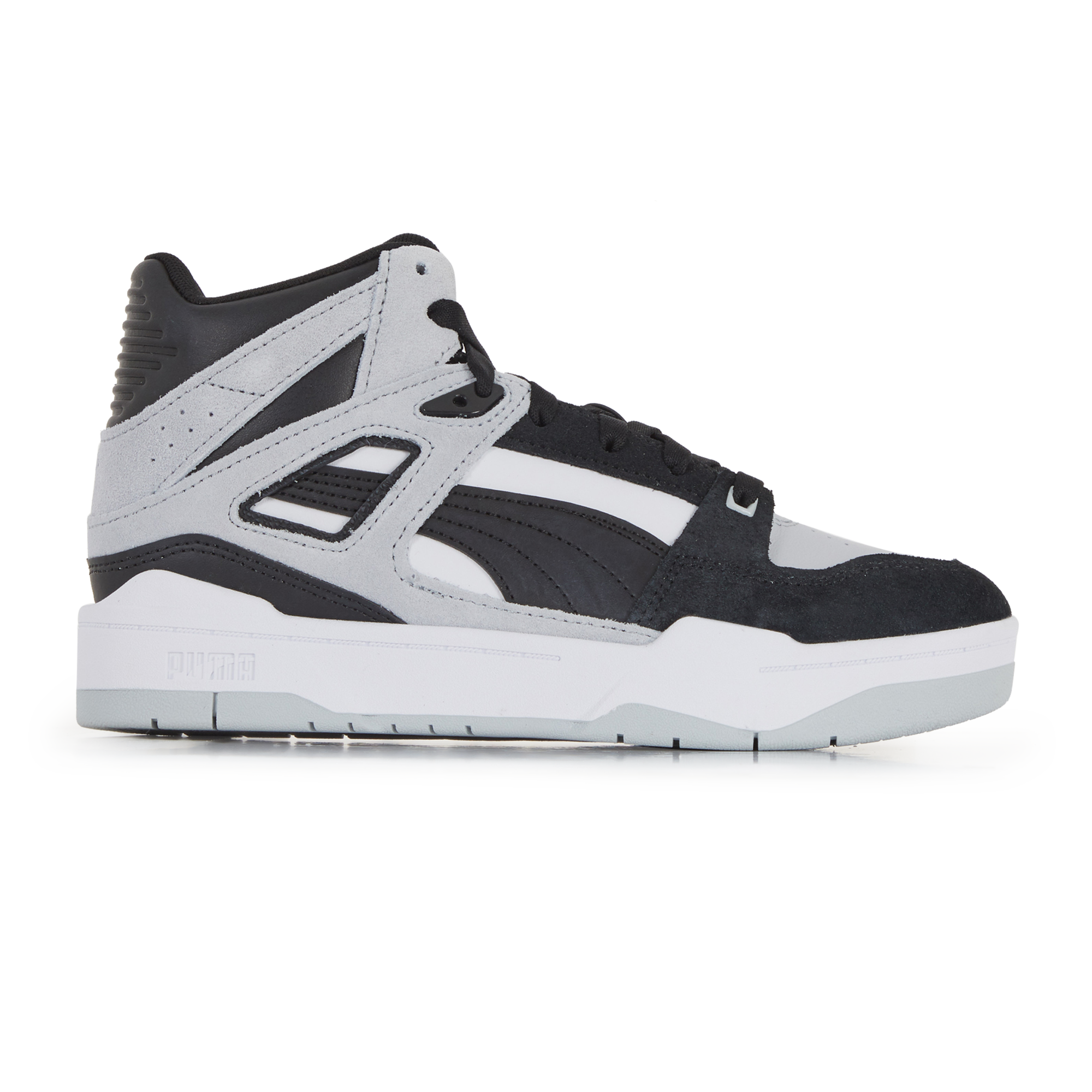 Puma (WMNS) PUMA Slipstream Invdr Mid Pastel BLACK/WHITE/GRAY Skate Shoes 387308-02 - 387308-02
