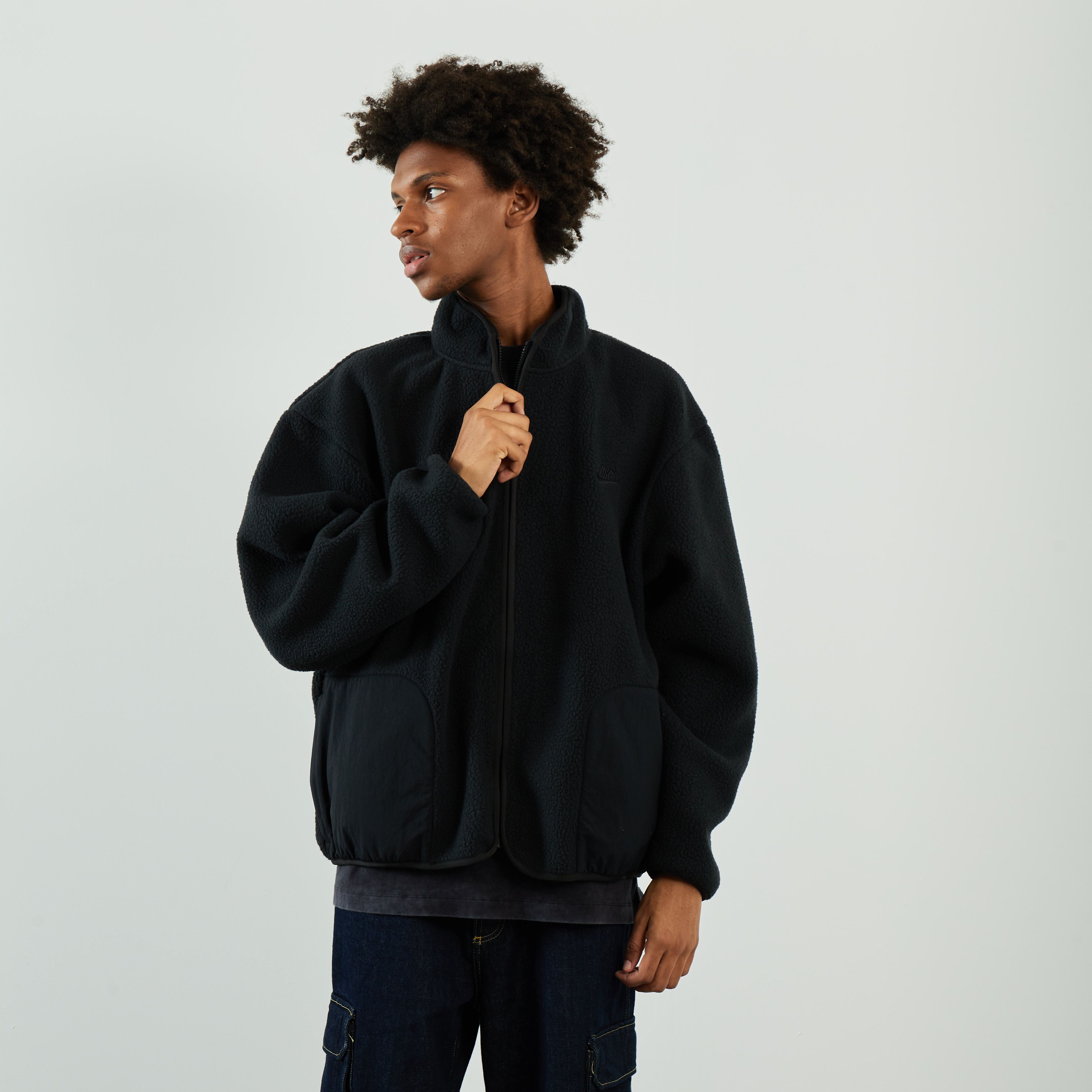 NIKE JACKET CLUB SHERPA NOIR BLOUSON HOMME Courir