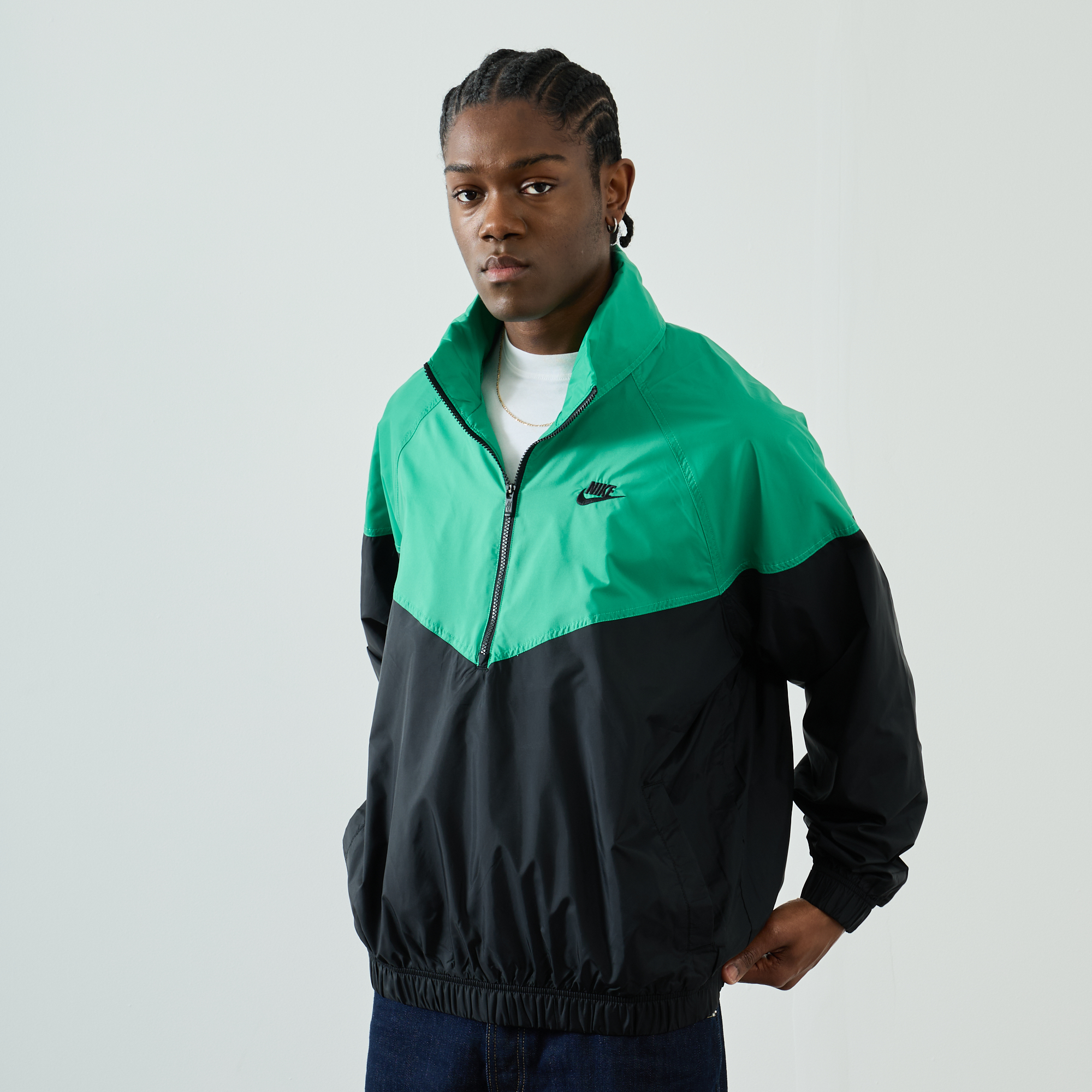 jacket anorak  noir/vert