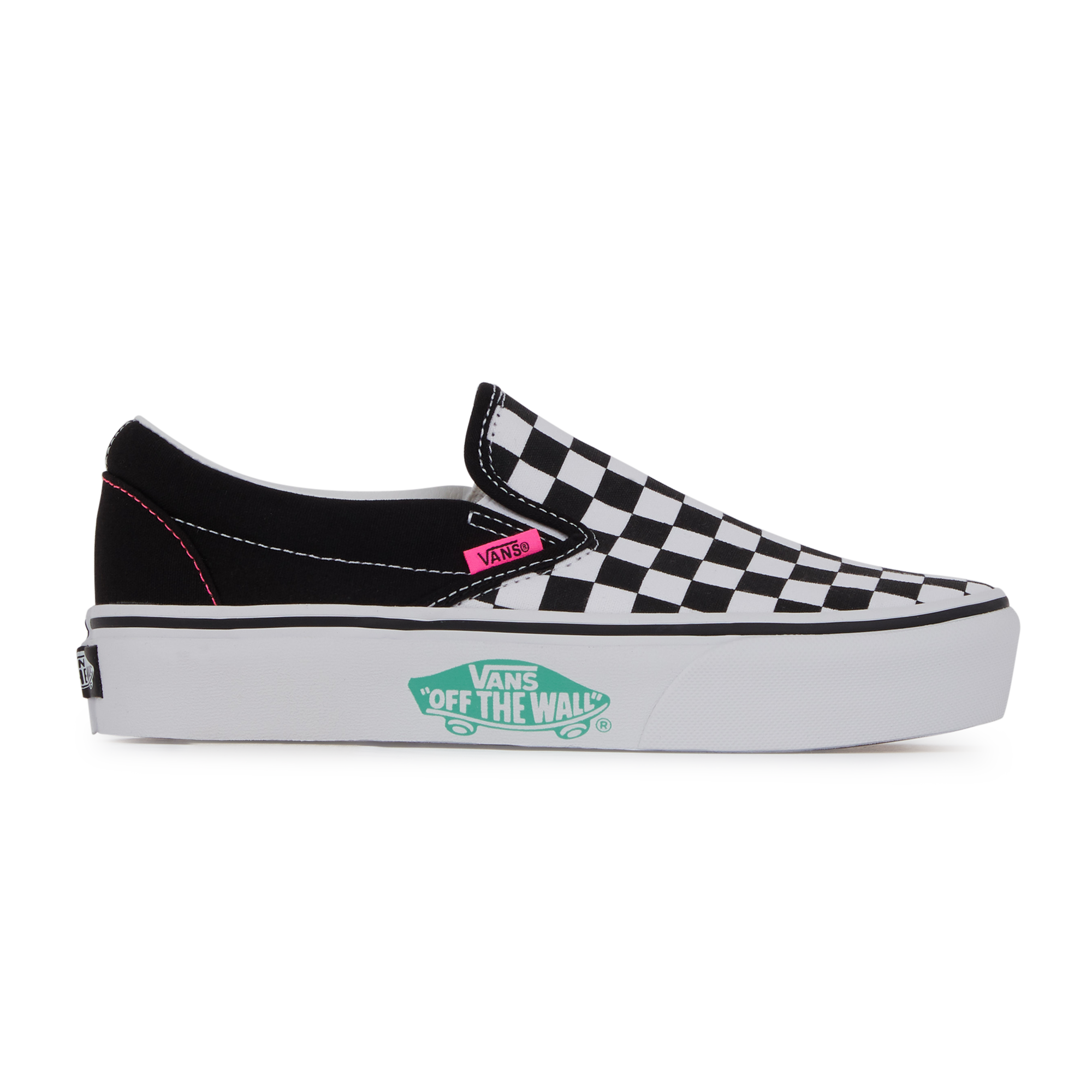 Slip-on Platform Vans Blanc/rose/vert/noir 36 Female