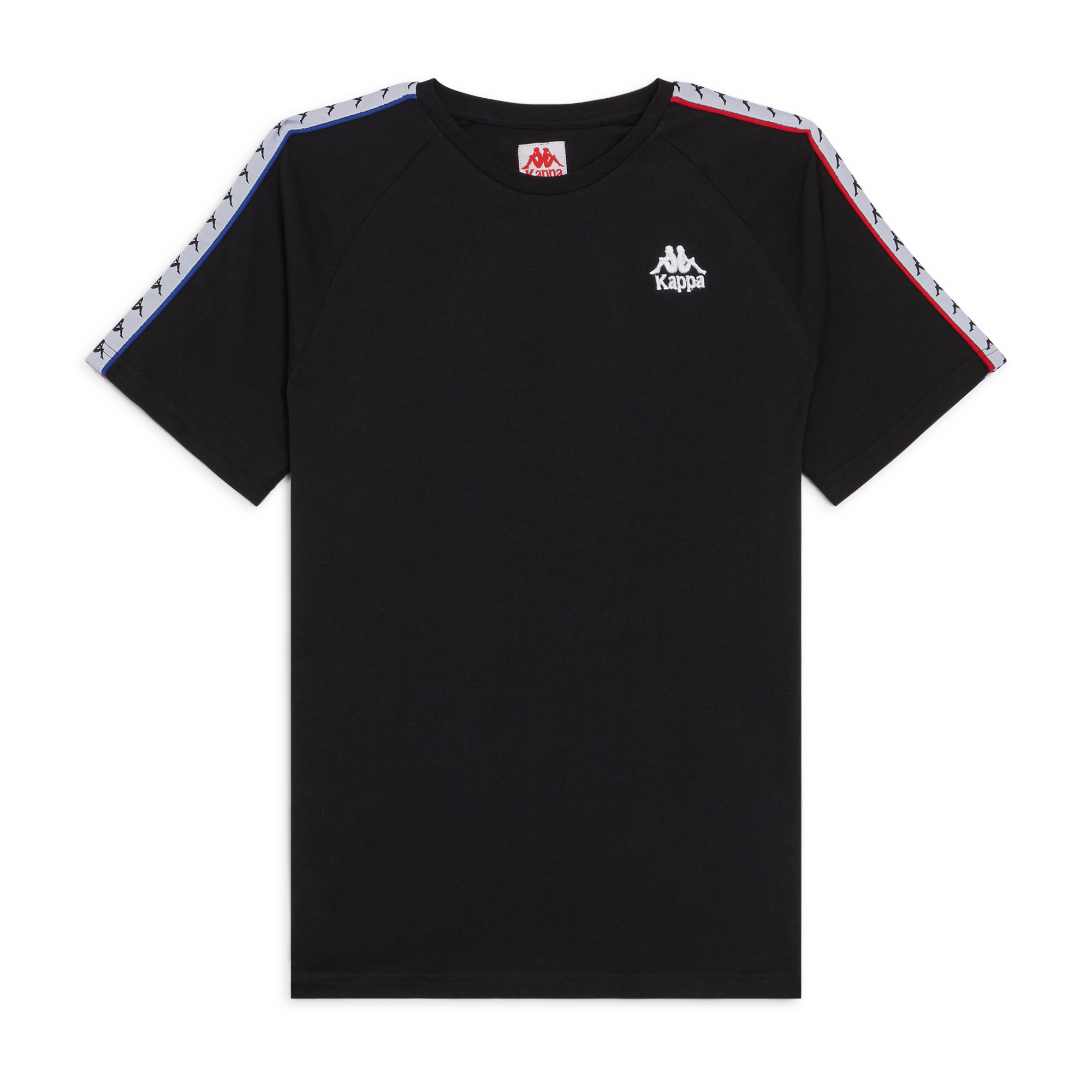 Tee Shirt Tape Logo Kappa Noir/blanc M Male