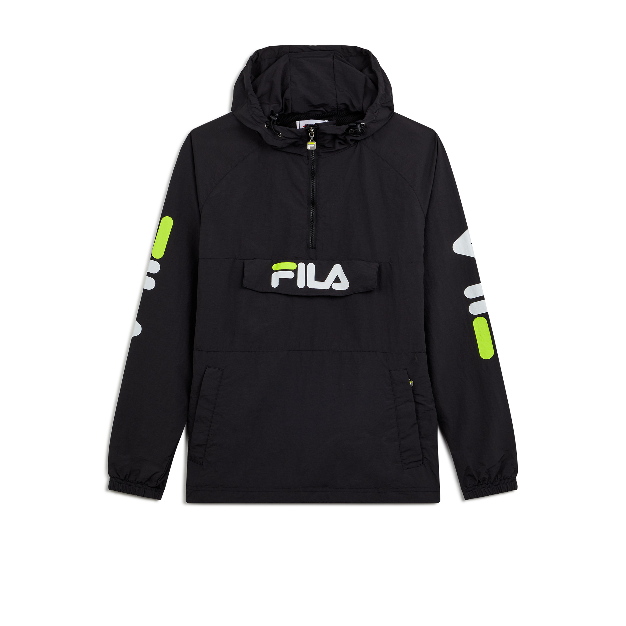 Ladislaus Woven Demi Zip Noir, Fila Noir M Male