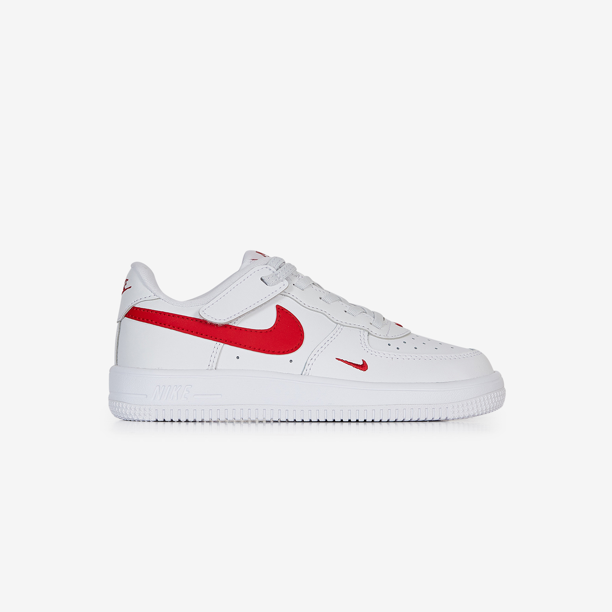 red and white air force 1 low