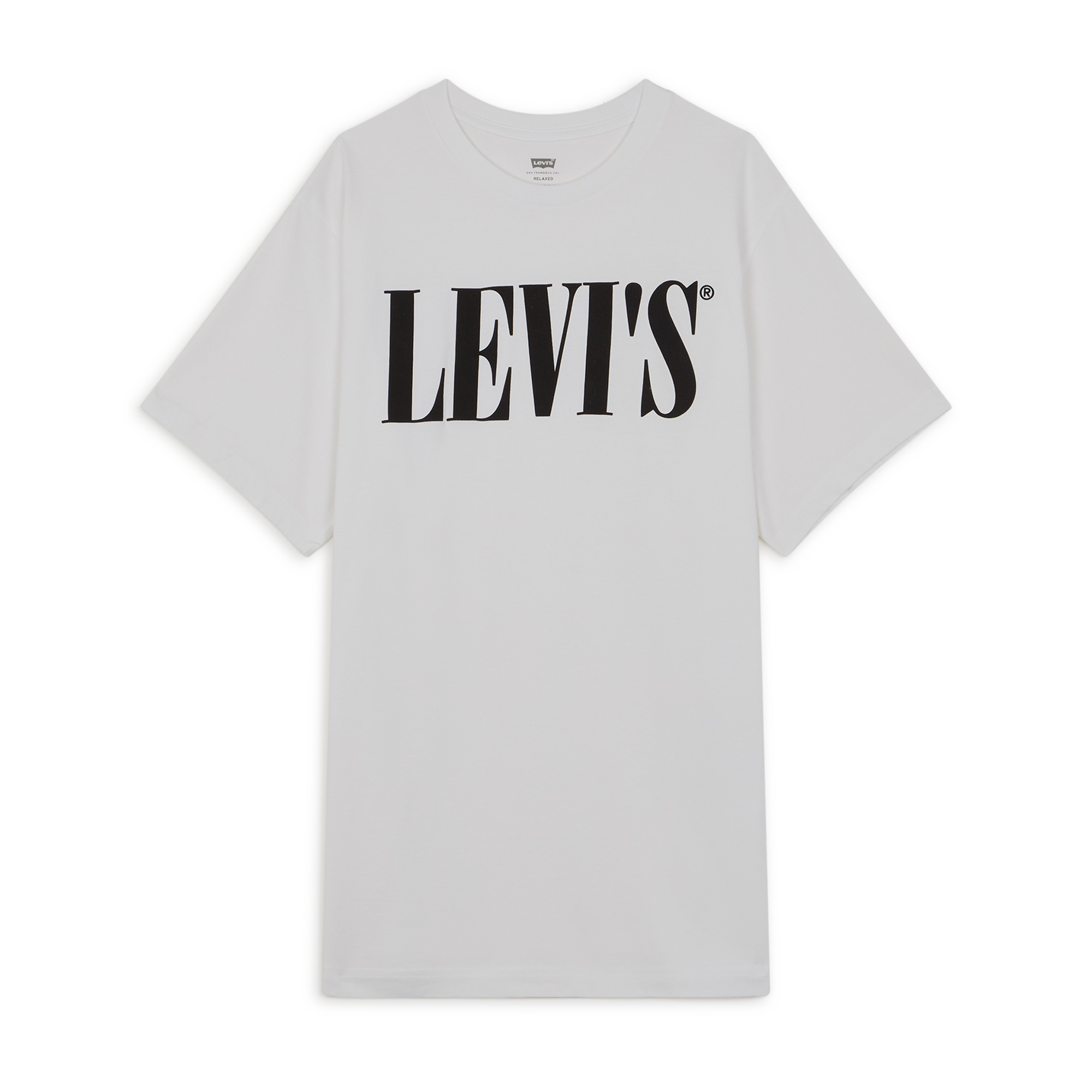 Tee Shirt Relaxed 90 Serif Levis Blanc/noir L Male