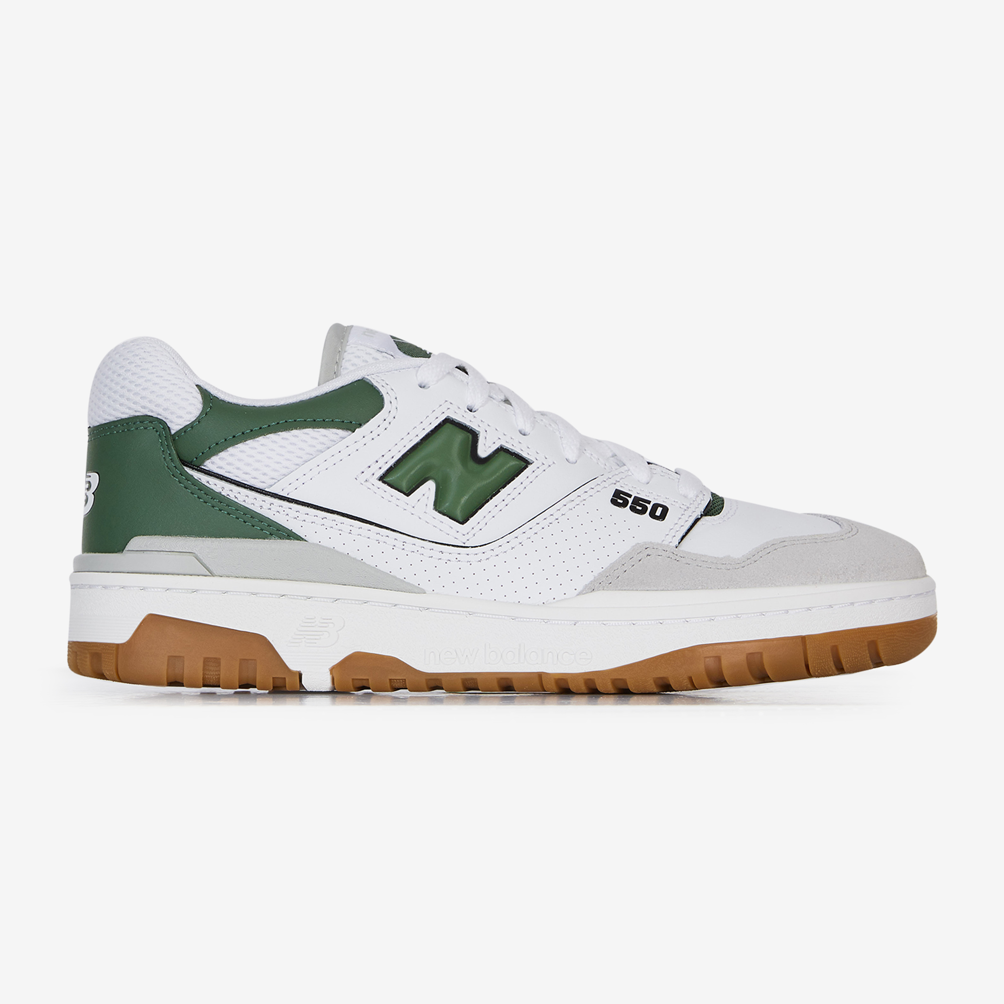 NEW BALANCE 550 SNEAKERS HOMME BLANC VERT LACETS Courir