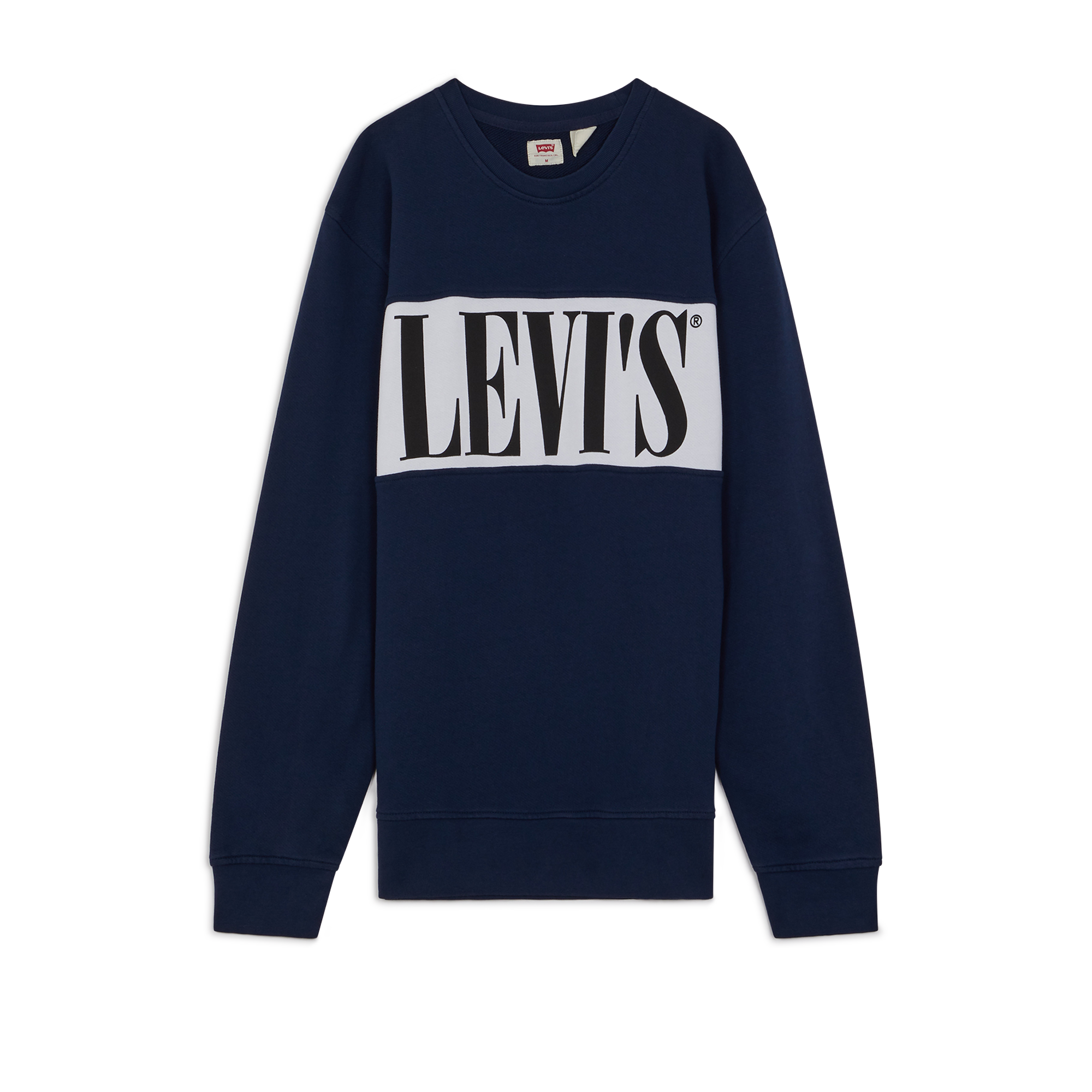 Sweat Logo Colorblock Levis Marine/blanc L Male