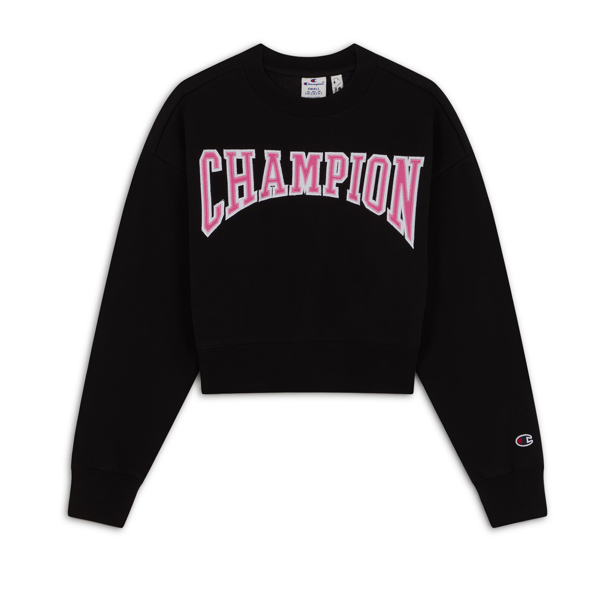 Sweat Crew Boxy Crop University  Noir